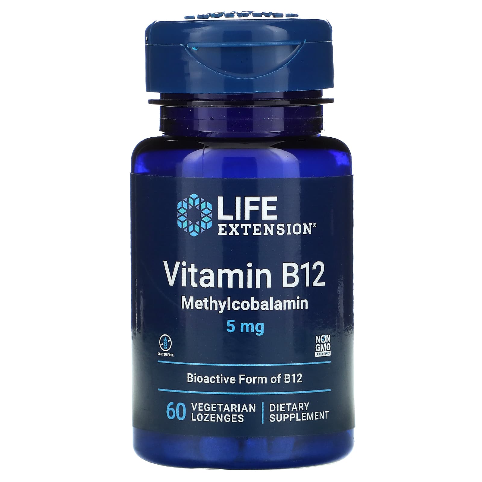Life Extension, Vitamin B12 Methylcobalamin,, 60 Lozenges UPC 737870153764 | HiLife Vitamins