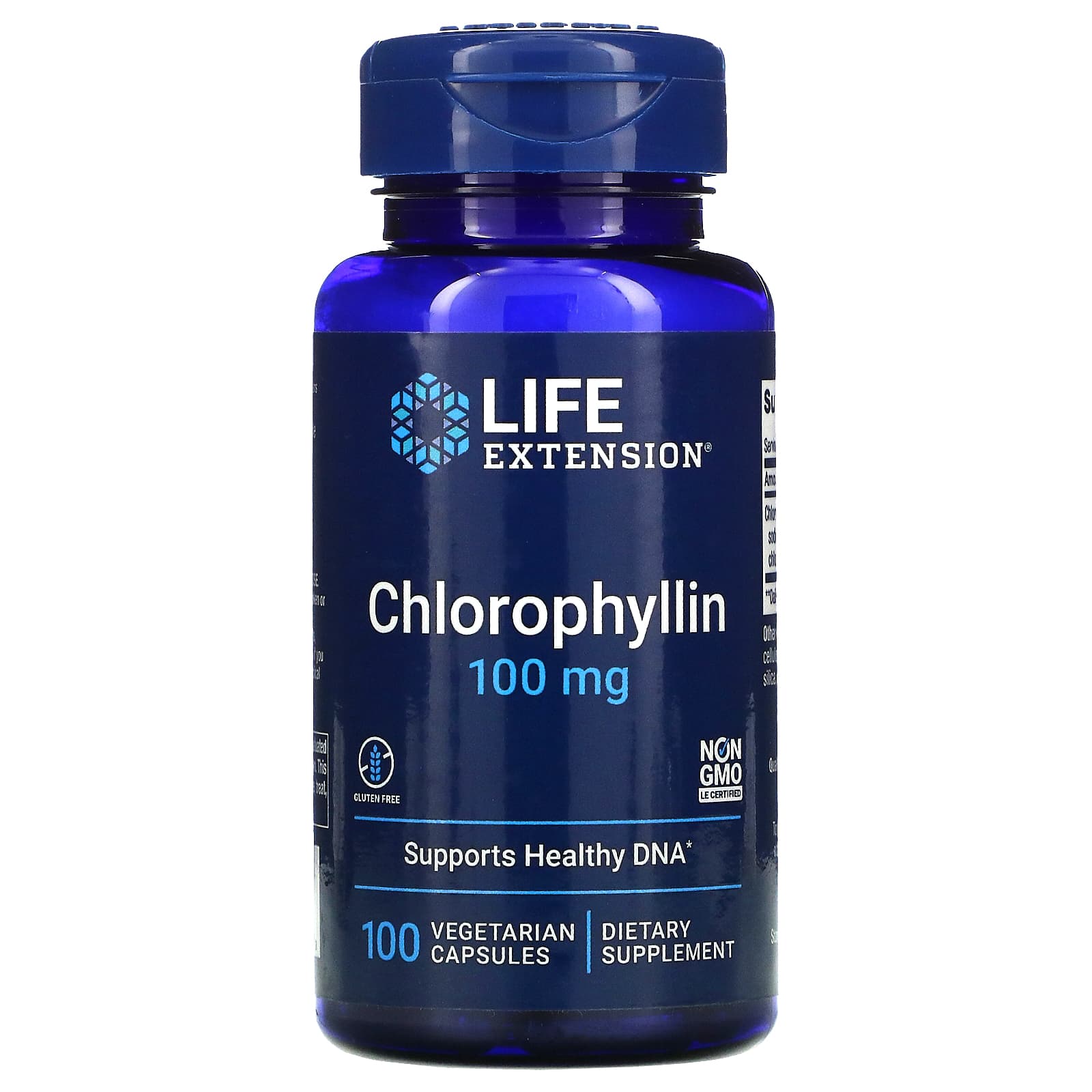 Life Extension, Chlorophyllin, 100 mg, 100 Capsules UPC 737870157113 | HiLife Vitamins