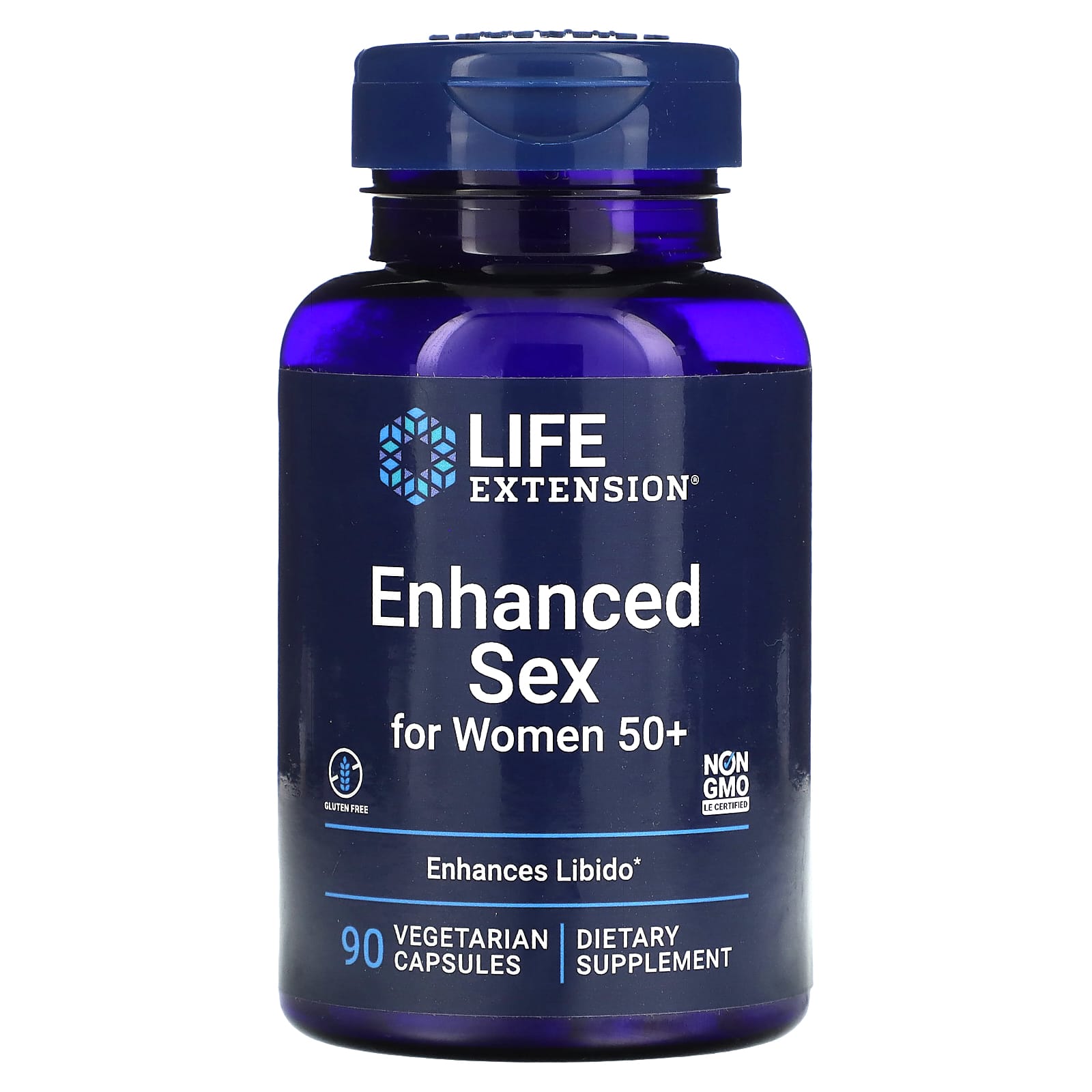 Life Extension, Enhanced Sex For Women 50+, 90 Vegetarian Capsules UPC 737870162698 | HiLife Vitamins