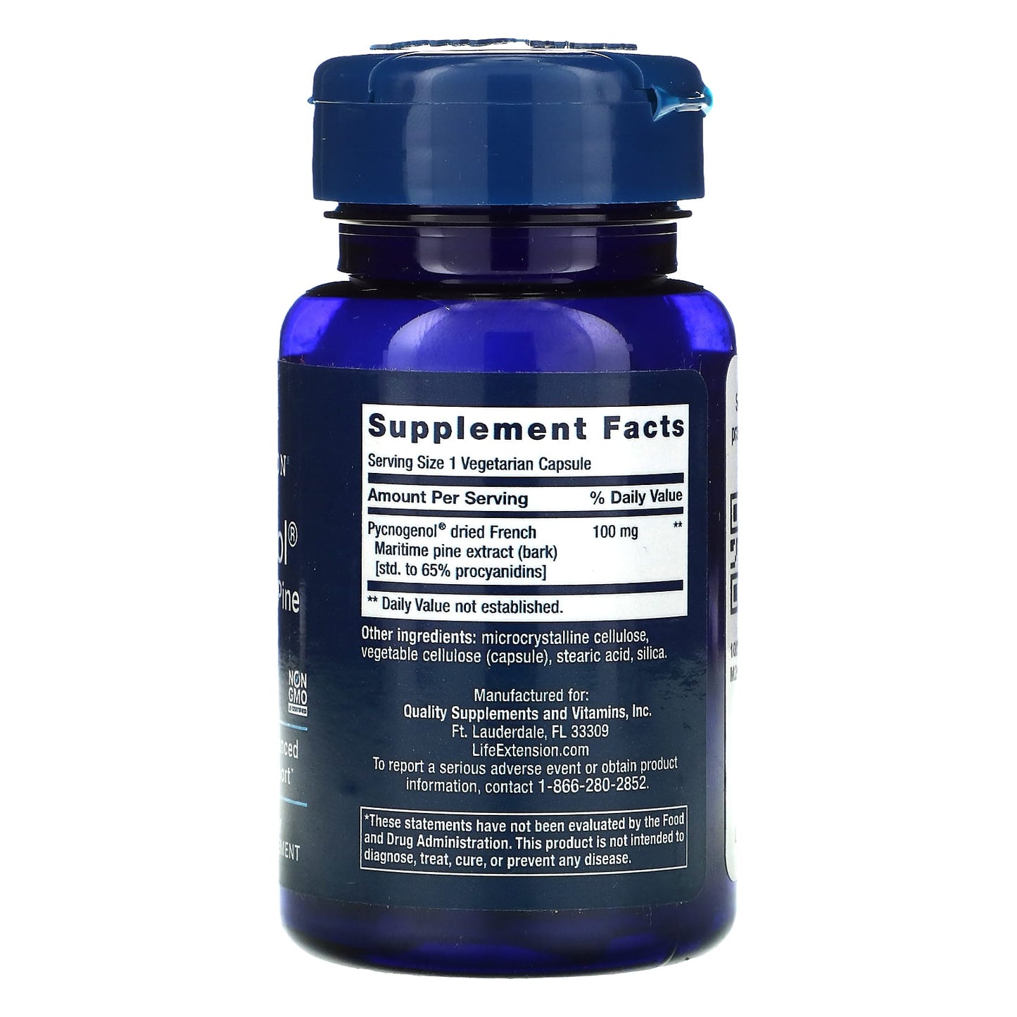 Life Extension, Pycnogenol, French Maritime P, 60 Capsules UPC 737870163763 | HiLife Vitamins