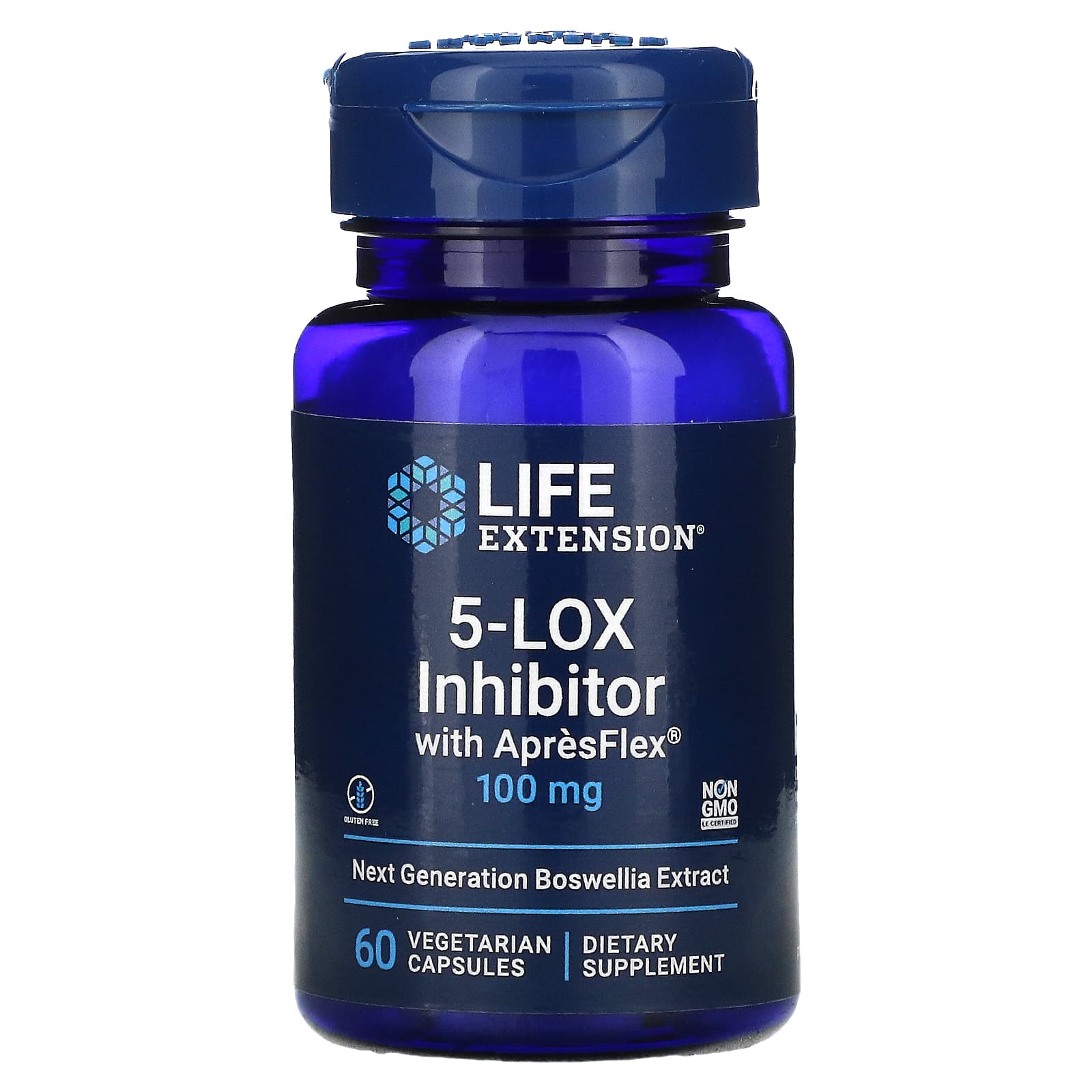 Life Extension, 5-LOX Inhibitor with ApresFle, 60 Capsules UPC 737870163961 | HiLife Vitamins