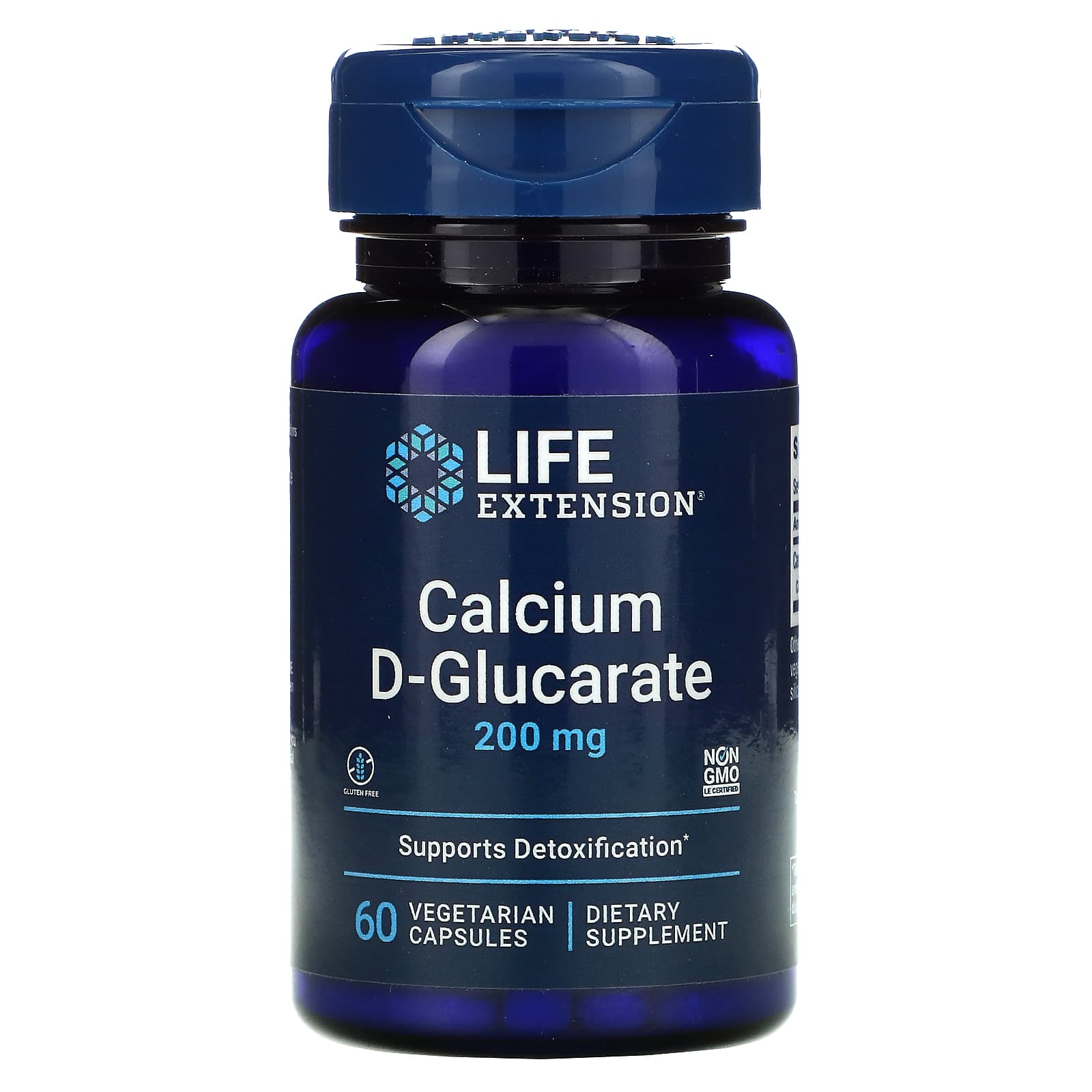 Life Extension, Calcium D-Glucarate, 200 mg, 60 Capsules UPC 737870165163 | HiLife Vitamins