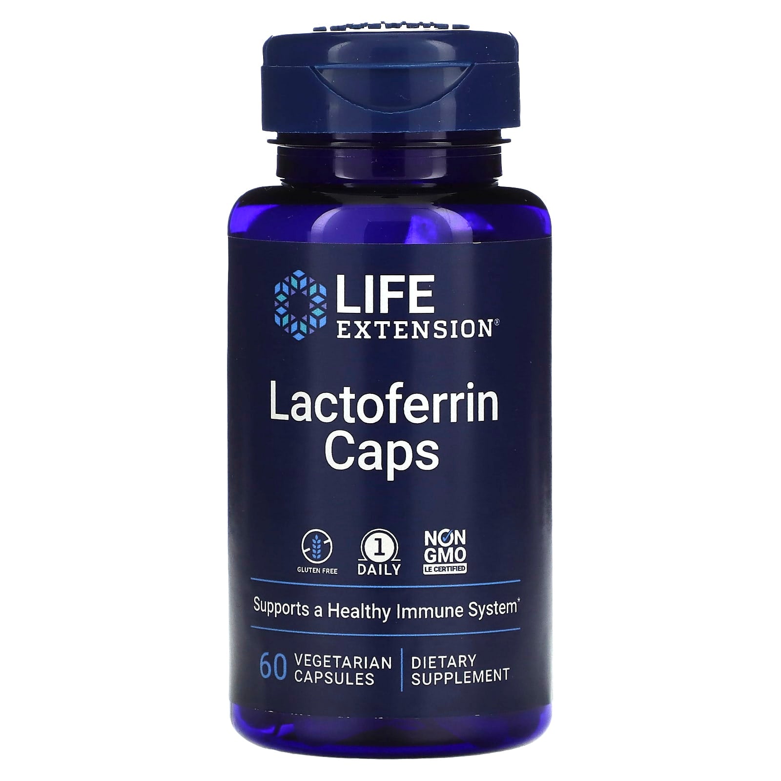 Life Extension, Lactoferrin Caps, 60 Vegetarian Capsules UPC 737870168164 | HiLife Vitamins