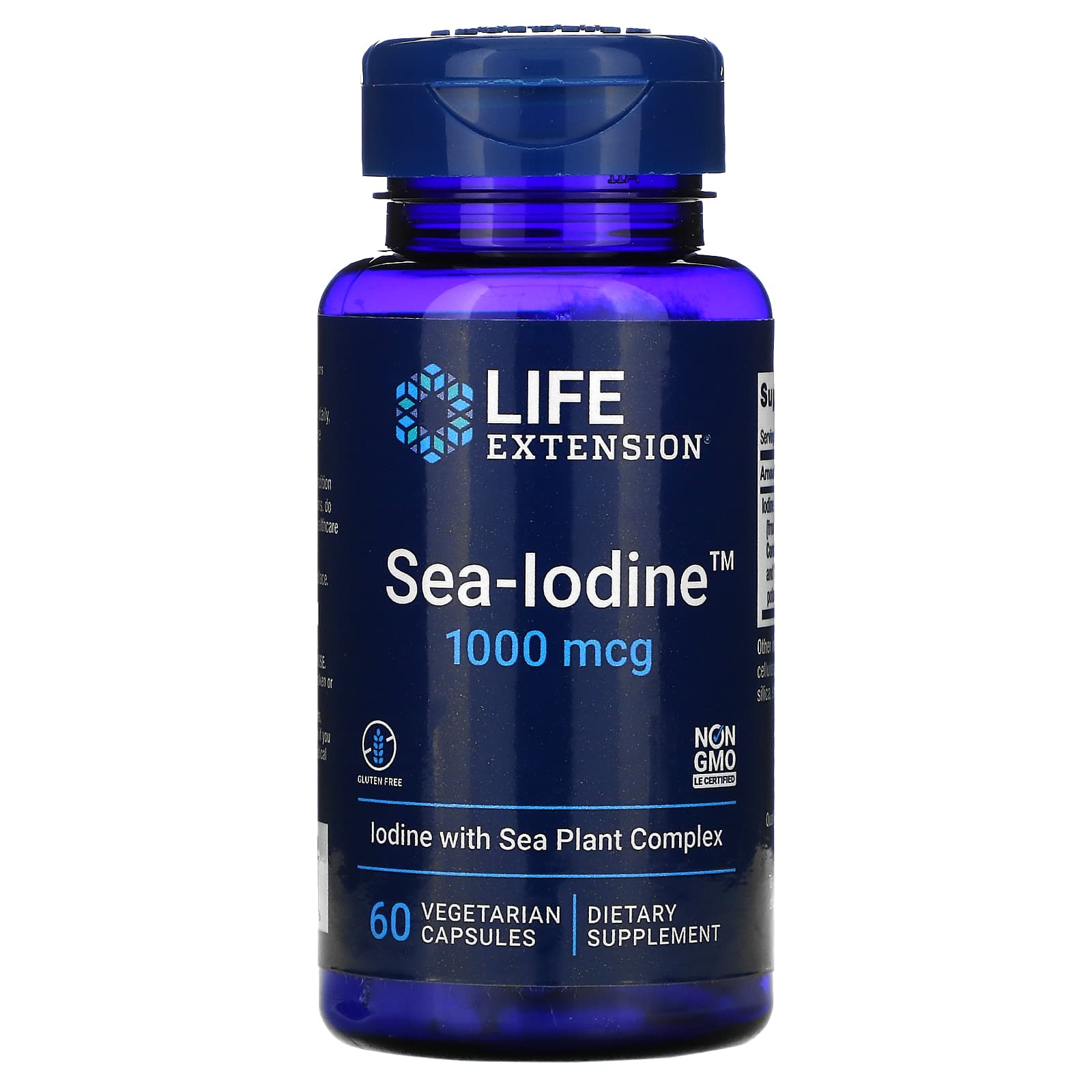 Life Extension, Sea-Iodine, 1,000 mcg, 60 Capsules UPC 737870174066 | HiLife Vitamins