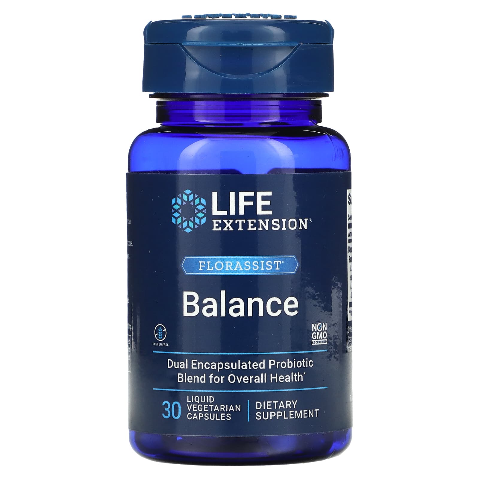 Life Extension, FLORASSIST Balance, 30 Capsules UPC 737870182535 | HiLife Vitamins