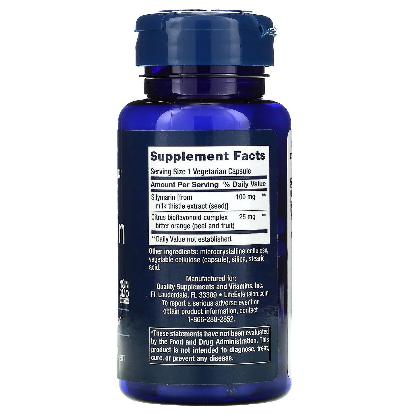 Life Extension, Silymarin, 100 mg, 90 Capsules UPC 737870188490 | HiLife Vitamins