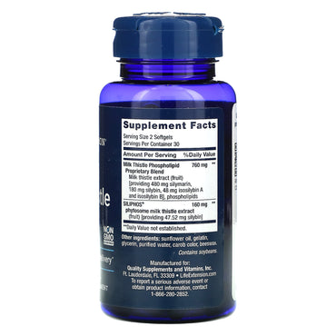 Life Extension, Advanced Milk Thistle, 60 Softgels UPC 737870192268 | HiLife Vitamins