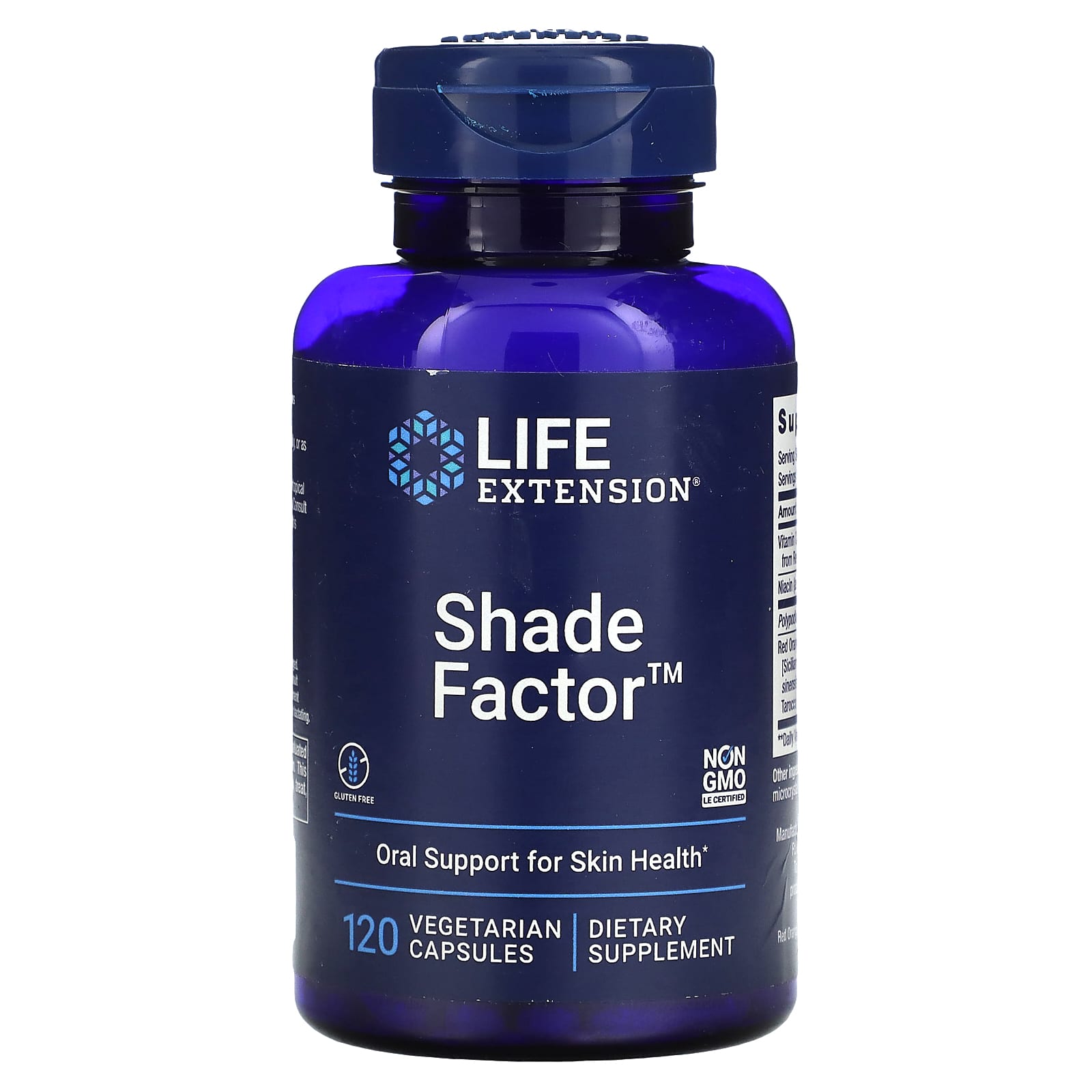 Life Extension, Shade Factor, 120 Capsules UPC 737870193814 | HiLife Vitamins