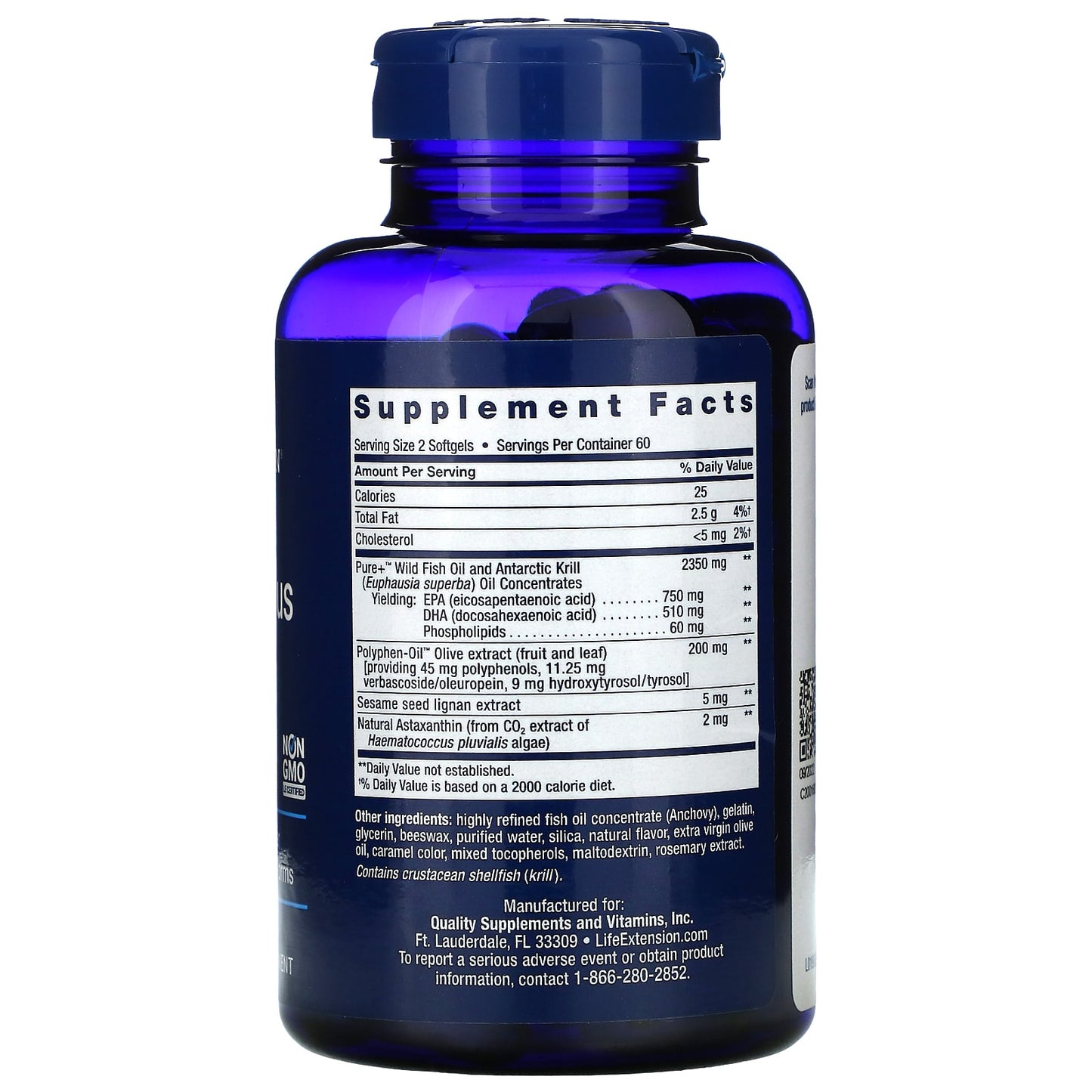 Life Extension, Super Omega-3 Plus, 120 Softgels UPC 737870198819 | HiLife Vitamins