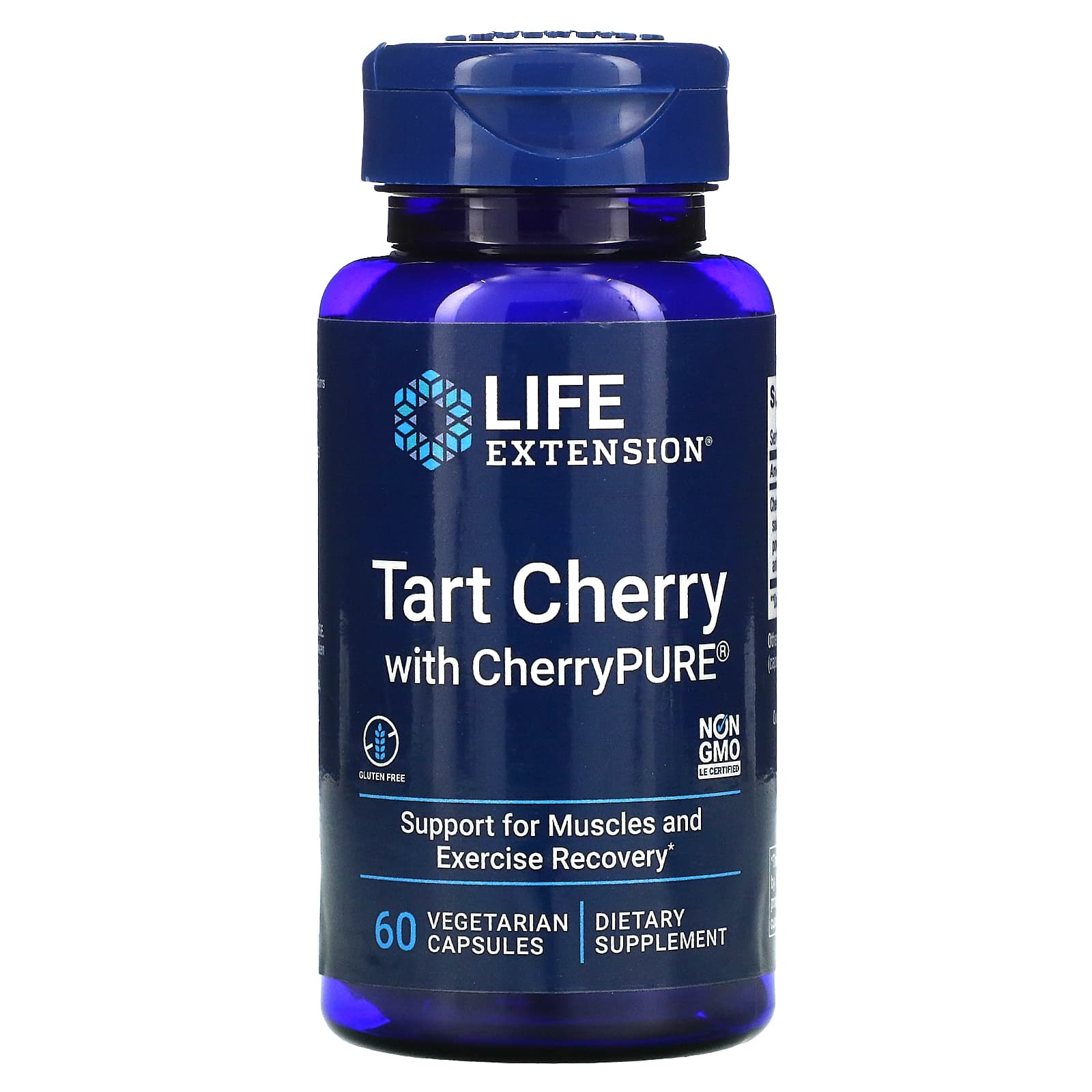 Life Extension, Tart Cherry with CherryPURE, 60 Vegetarian Capsules UPC 737870202363 | HiLife Vitamins