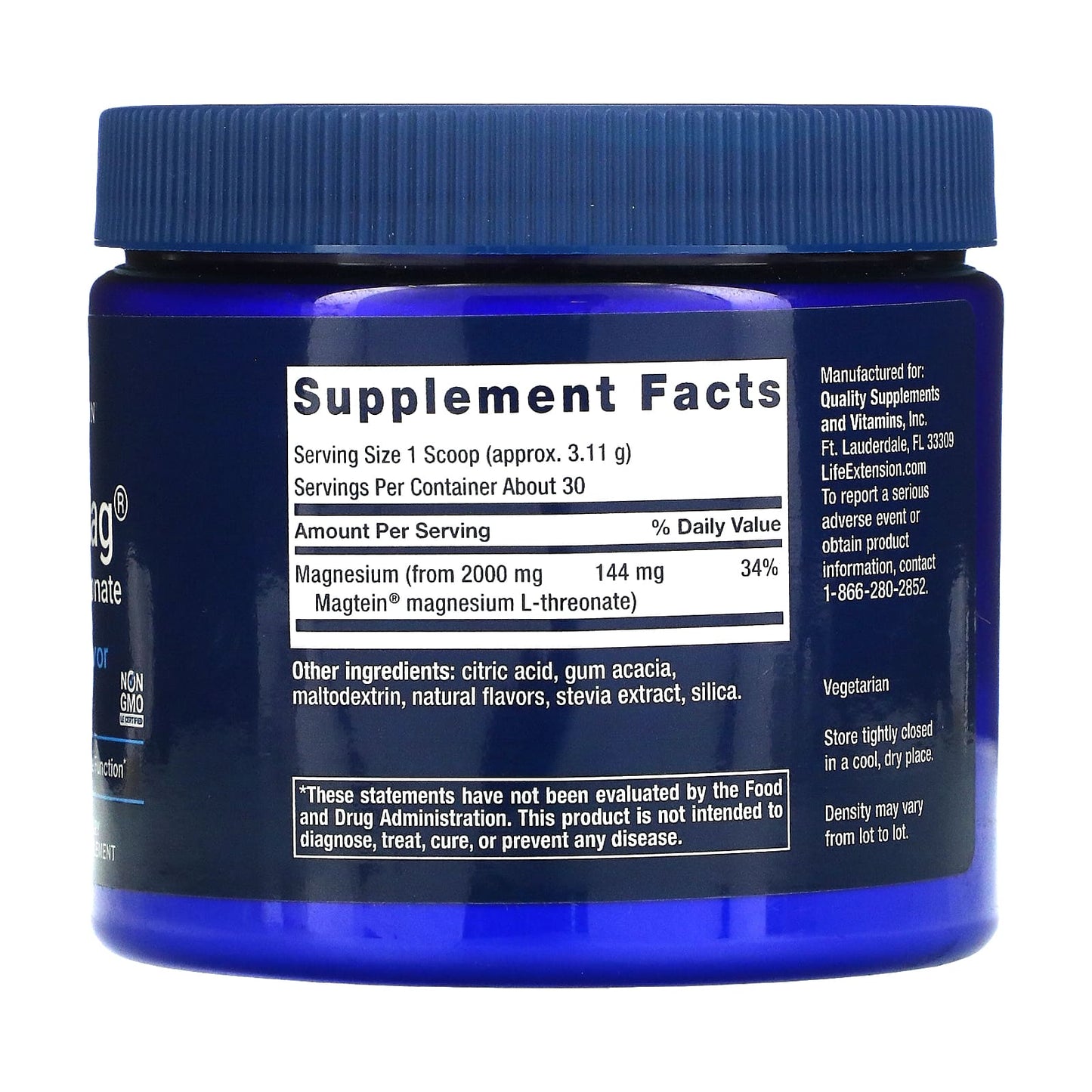 Life Extension, Neuro-Mag®, Magnesium L-Threonate, Tropical Punch, 3.293 oz (93.35 g) UPC 737870203292 | HiLife Vitamins