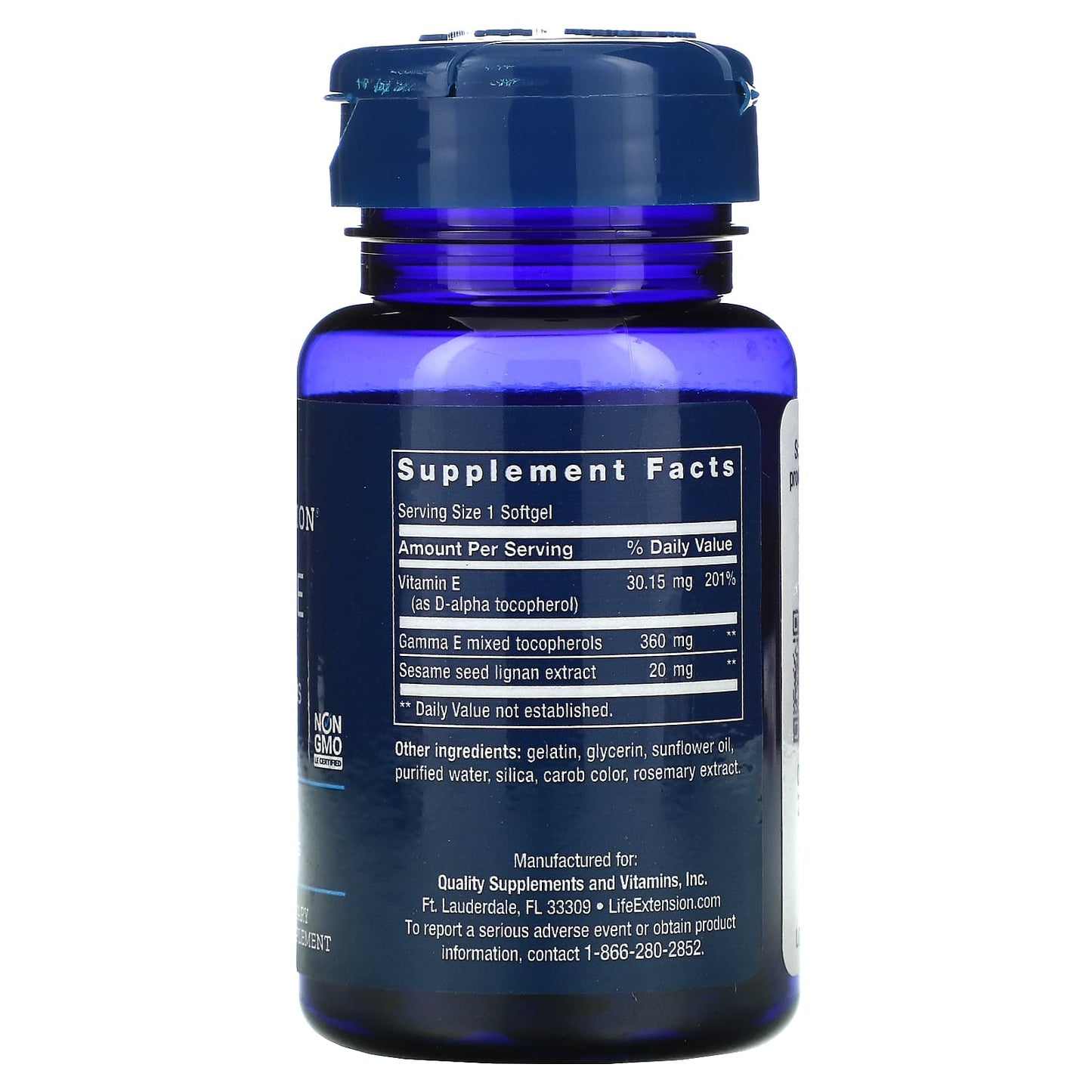 Life Extension, Gamma E Mixed Tocopherols, 60 Softgels UPC 737870207566 | HiLife Vitamins