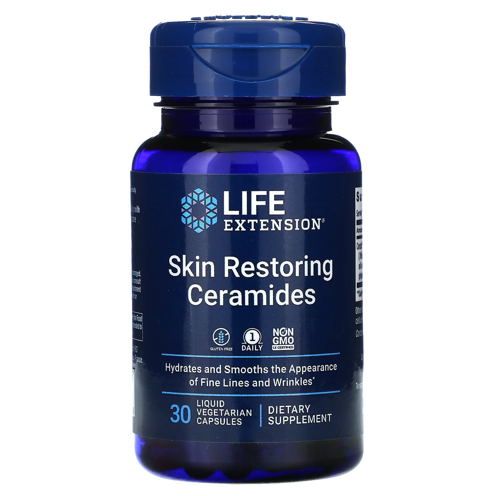 Life Extension, Skin Restoring Ceramides, 30 Capsules UPC 737870209638 | HiLife Vitamins