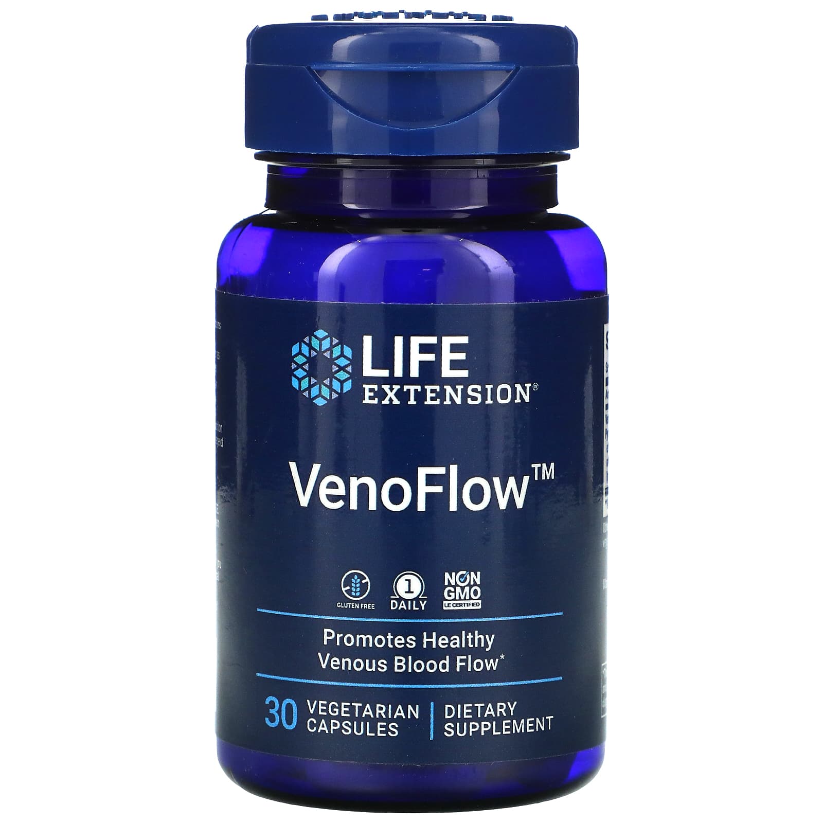 Life Extension, VenoFlow, 30 Vegetarian Capsules UPC 737870210238 | HiLife Vitamins