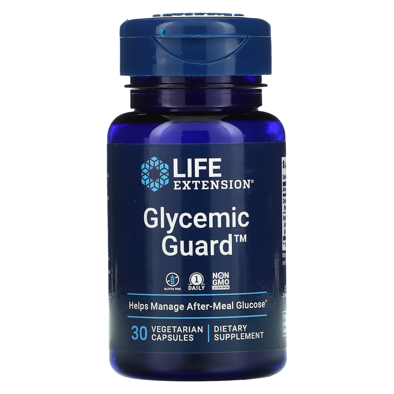 Life Extension, Glycemic Guard, 30 Vegetarian Capsules UPC 737870212232 | HiLife Vitamins