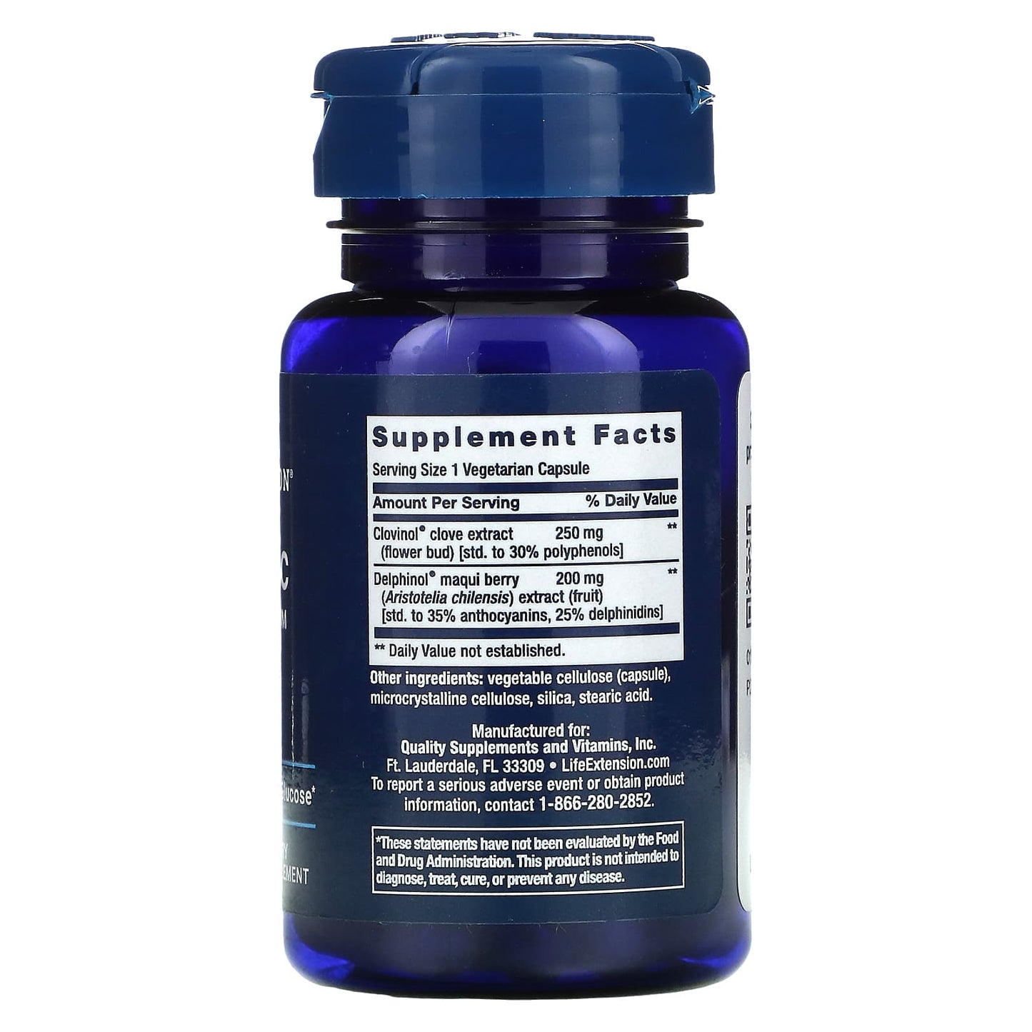 Life Extension, Glycemic Guard, 30 Vegetarian Capsules UPC 737870212232 | HiLife Vitamins