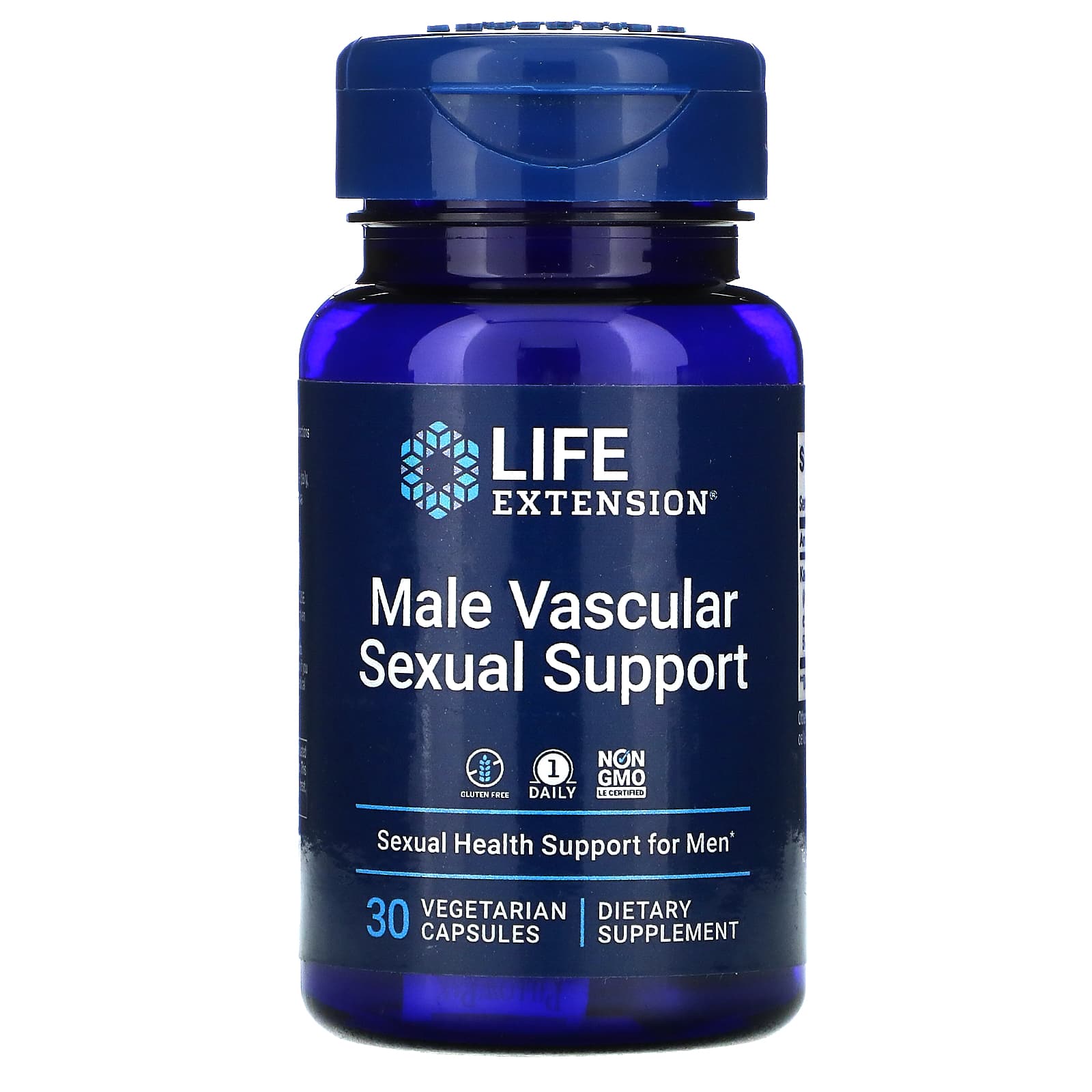 Life Extension, Male Vascular Sexual Support, 30 Vegetarian Capsules UPC 737870220930 | HiLife Vitamins