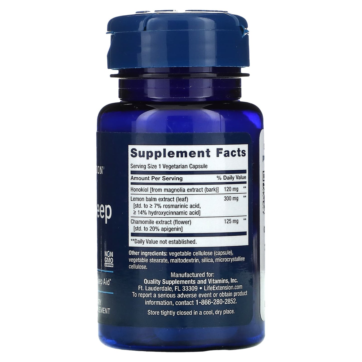 Life Extension, Herbal Sleep PM, 30 Vegetarian Capsules UPC 737870230830 | HiLife Vitamins