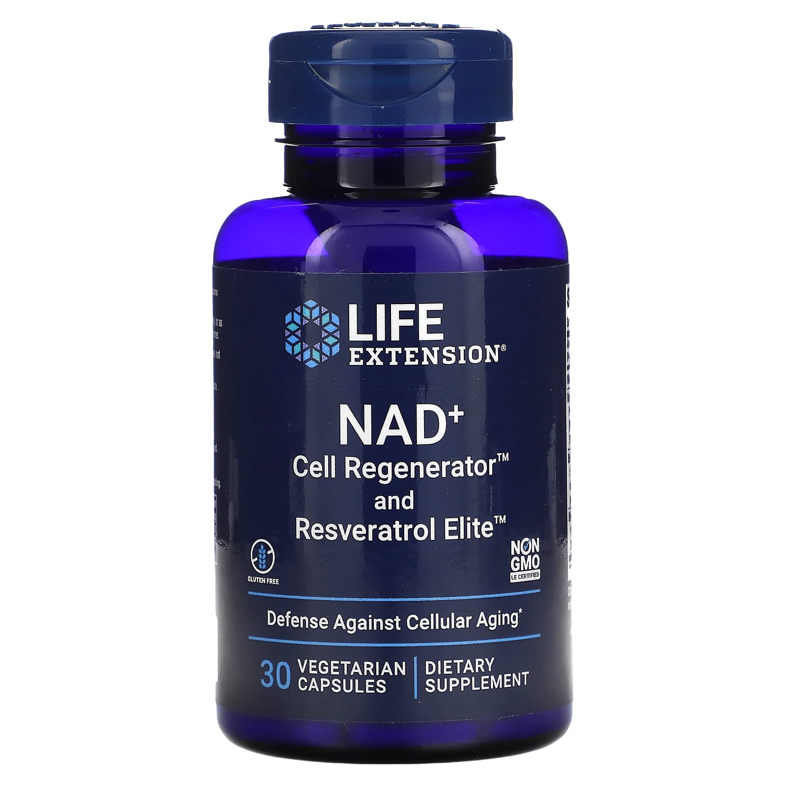 Life Extension, Optimized NAD+ Cell Regenerator with Resveratrol, 30 Vegetarian Capsules UPC 737870234838 | HiLife Vitamins