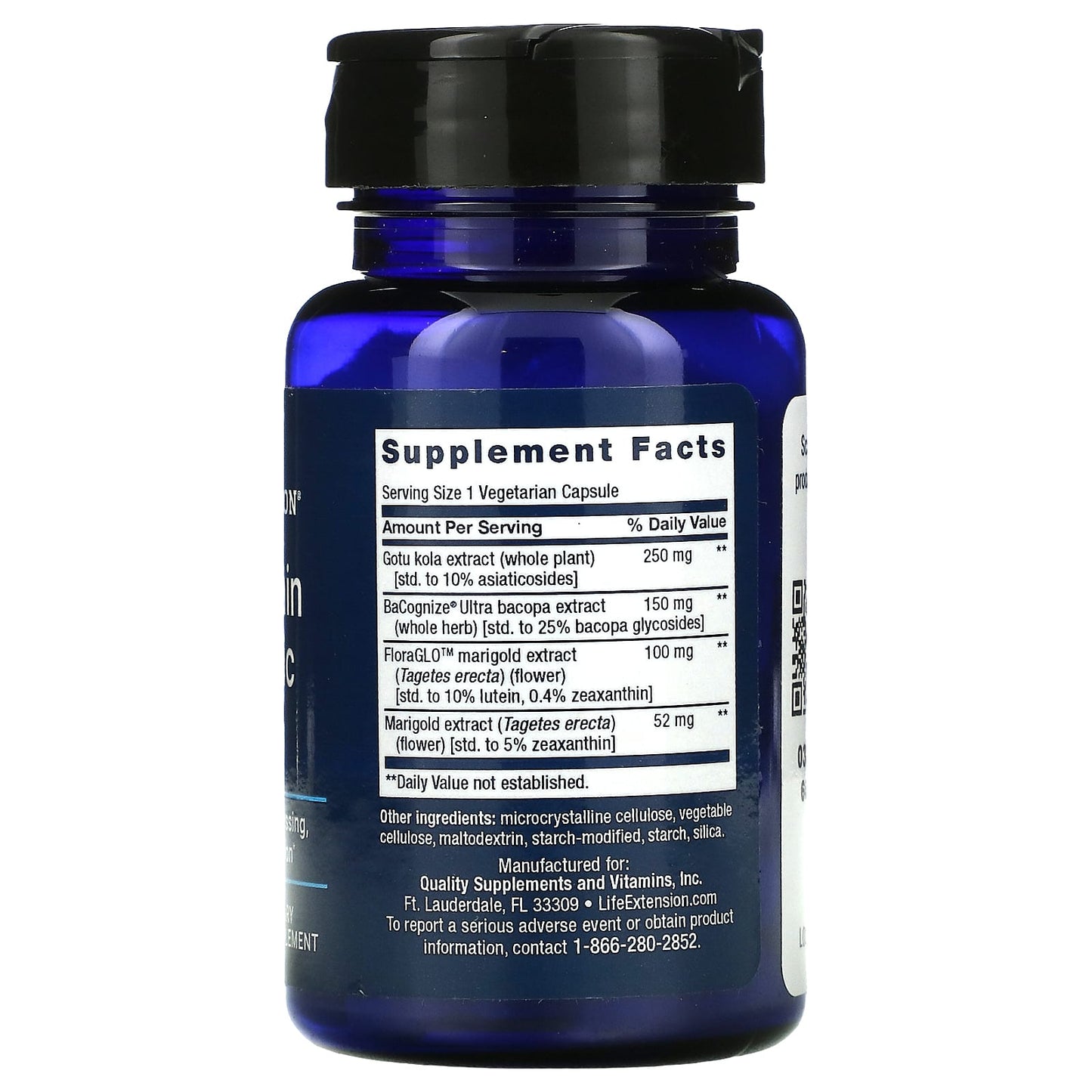 Life Extension, Quick Brain Nootropic, 30 Vegetarian Capsules UPC 737870240631 | HiLife Vitamins