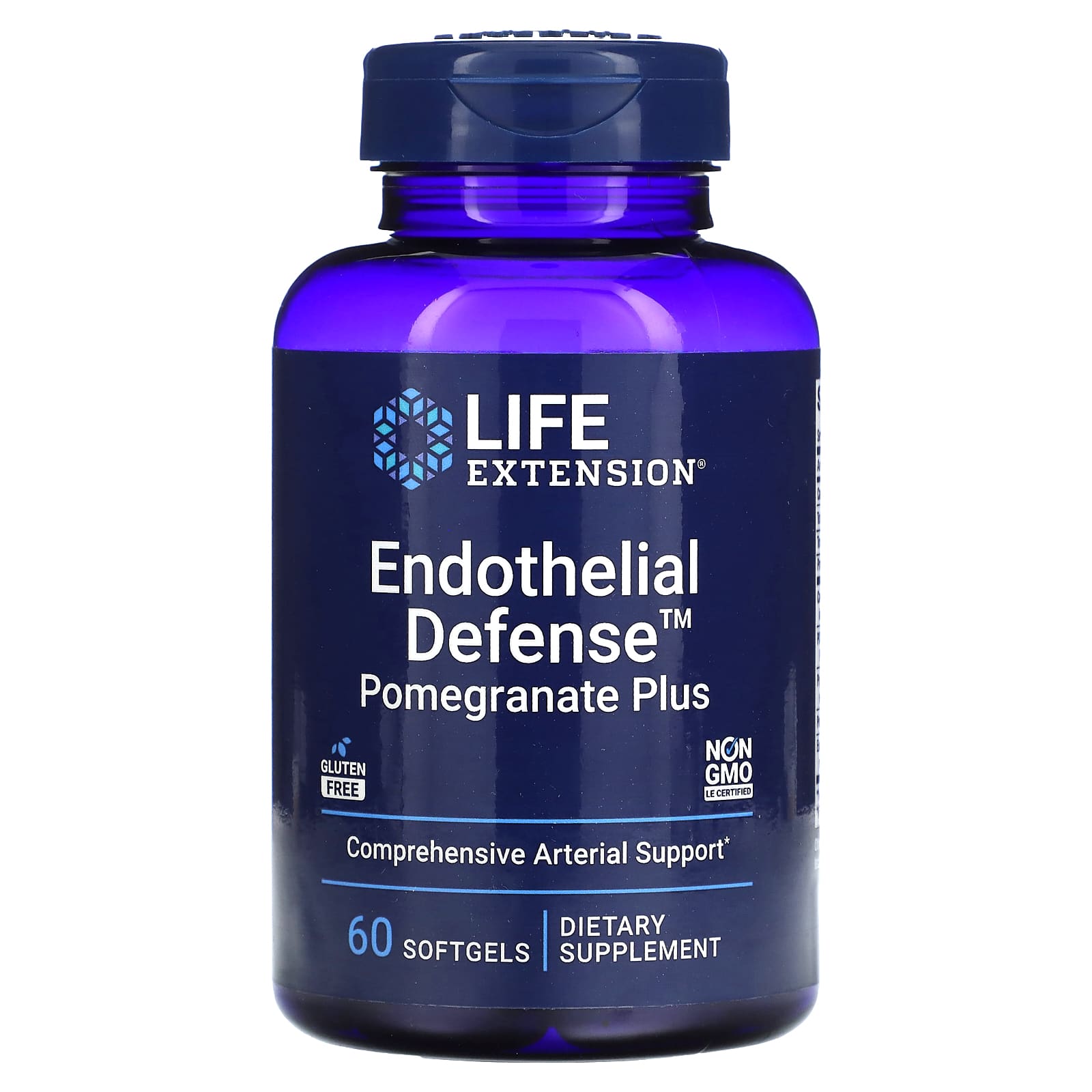 Life Extension, Endothelial Defense, Pomegran, 60 Softgels UPC 737870249764 | HiLife Vitamins
