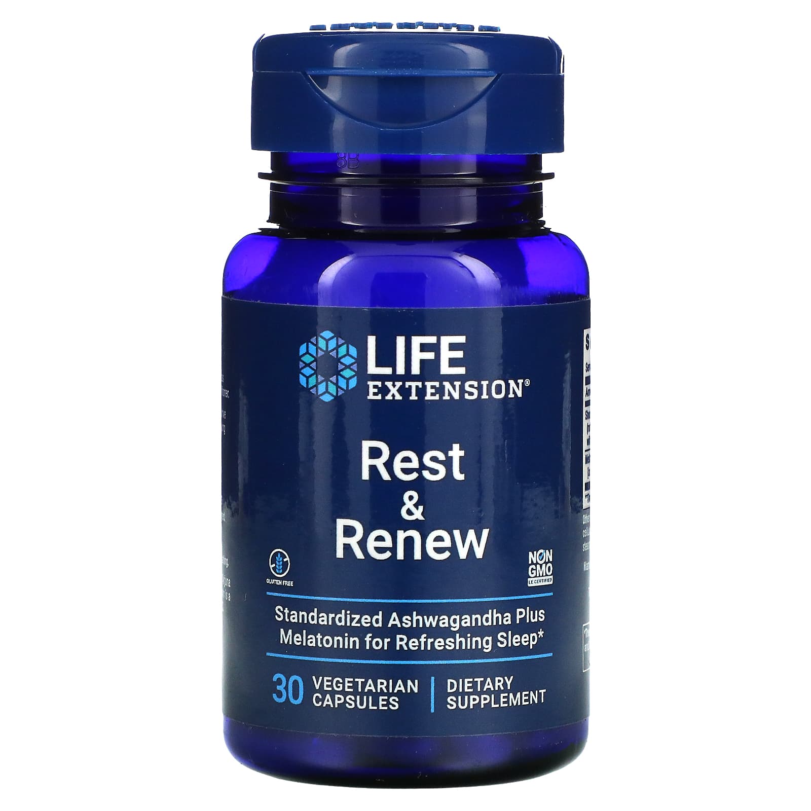 Life Extension, Rest & Renew, 30 vegetarian capsules UPC 737870250234 | HiLife Vitamins