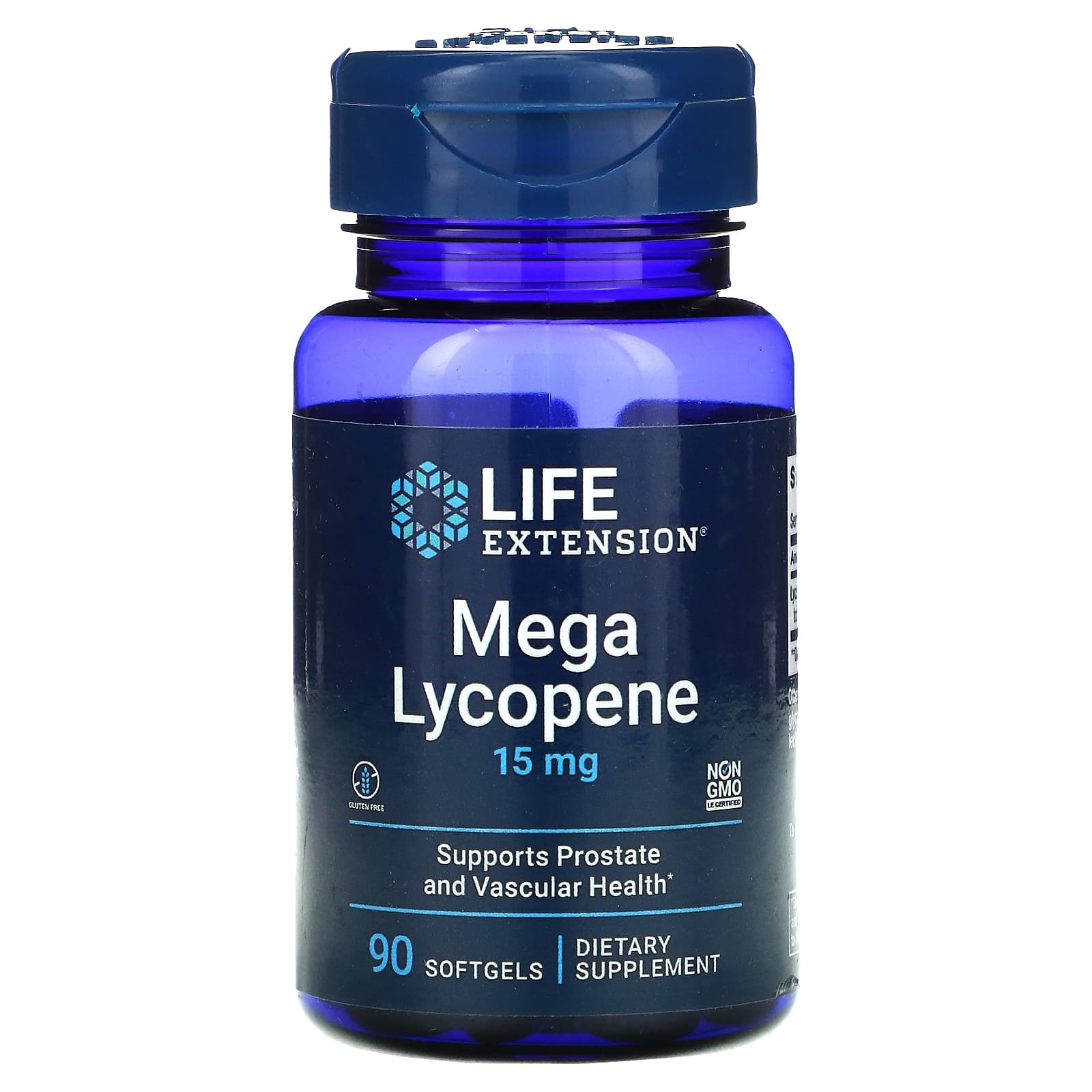Life Extension, Mega Lycopene, 15 mg, 90 Softgels UPC 737870455097 | HiLife Vitamins