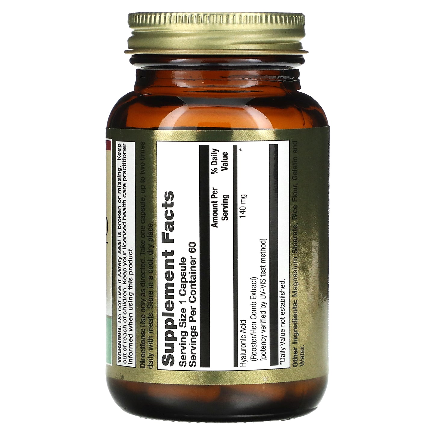 Lifetime, Skin & Joint Lubrication Support, Hyaluronic Acid, 60 Capsules UPC 053232290176 | HiLife Vitamins