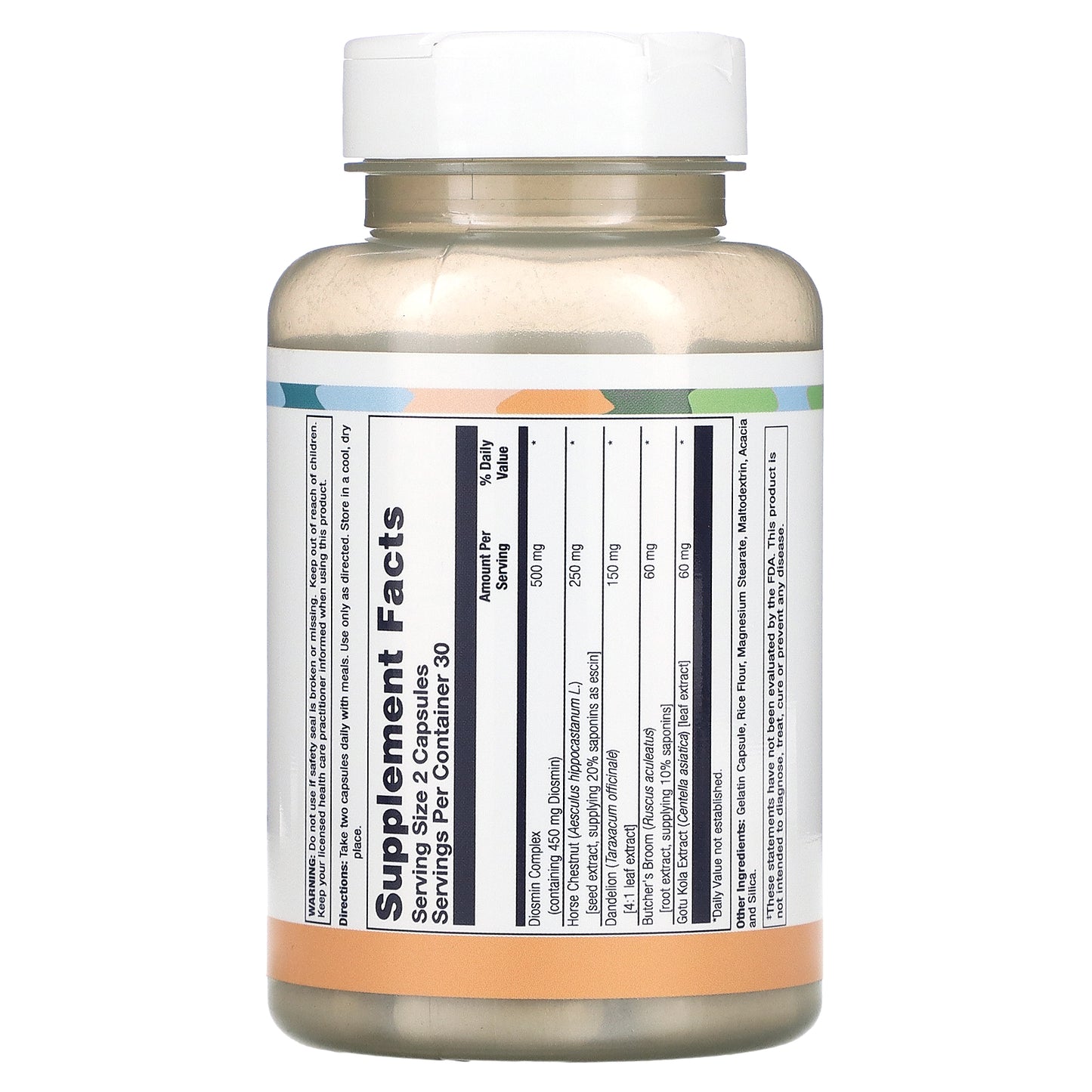 Lifetime, Diosmin Complex, Vein Support, 60 Capsules UPC 053232290268 | HiLife Vitamins