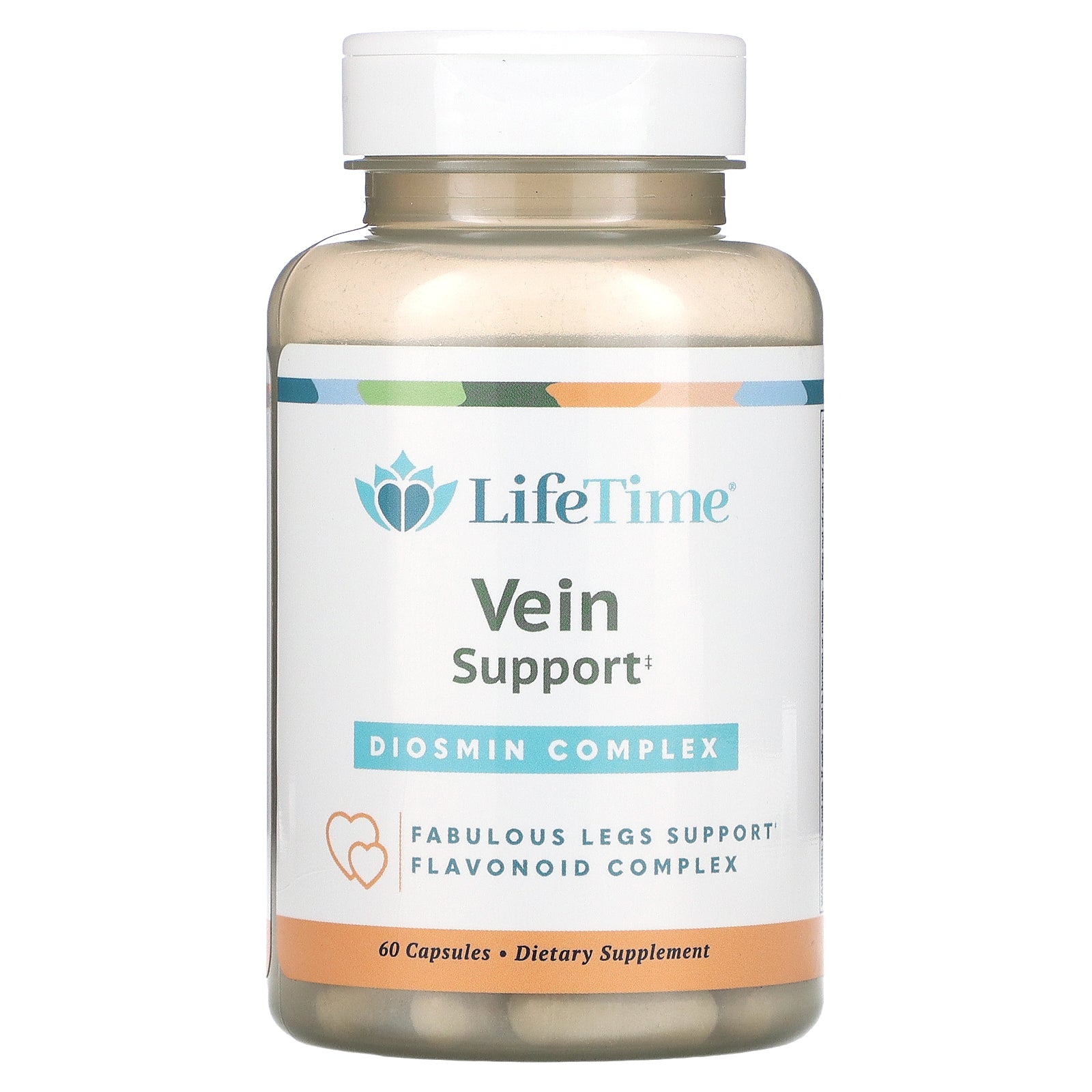 Lifetime, Diosmin Complex, Vein Support, 60 Capsules UPC 053232290268 | HiLife Vitamins