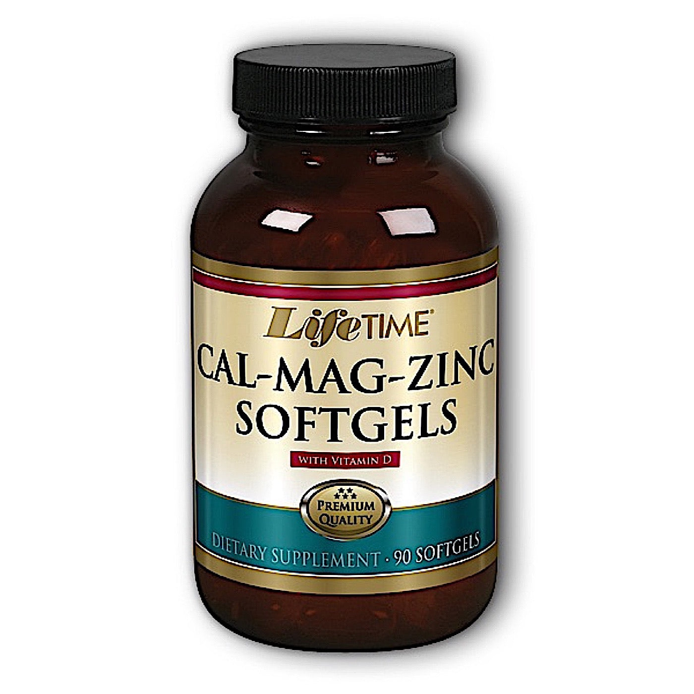 Lifetime, Cal Mag Zinc With Vitamin D, 90 Softgels UPC 053232400353 | HiLife Vitamins