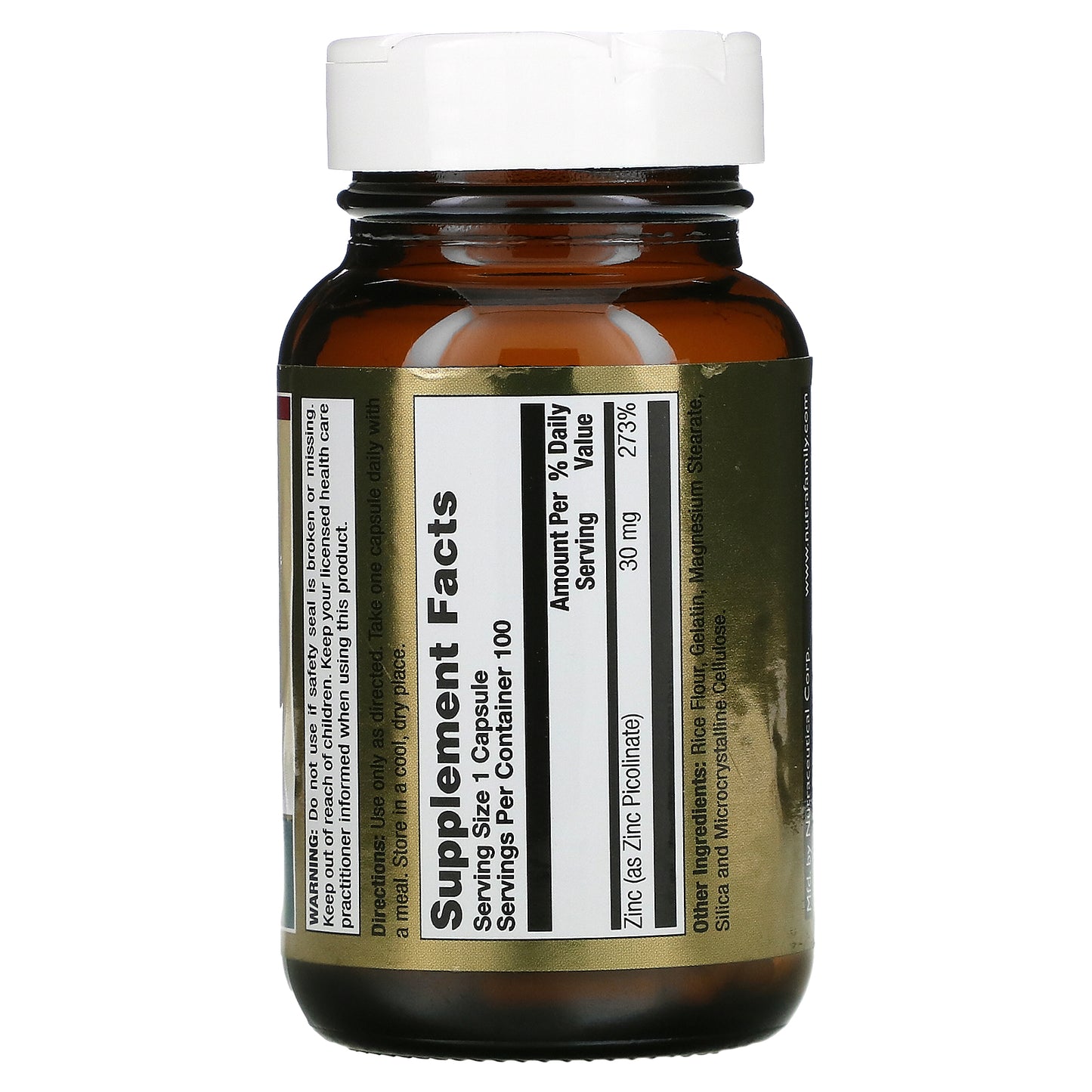 Lifetime, Zinc Picolinate, 30 mg, 100 Capsules UPC 053232401213 | HiLife Vitamins