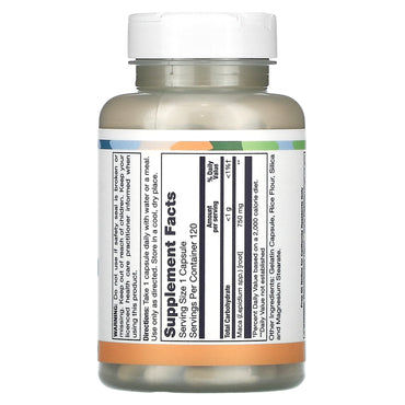Lifetime, Peruvian Maca, 750 mg, 120 Capsules UPC 053232500657 | HiLife Vitamins