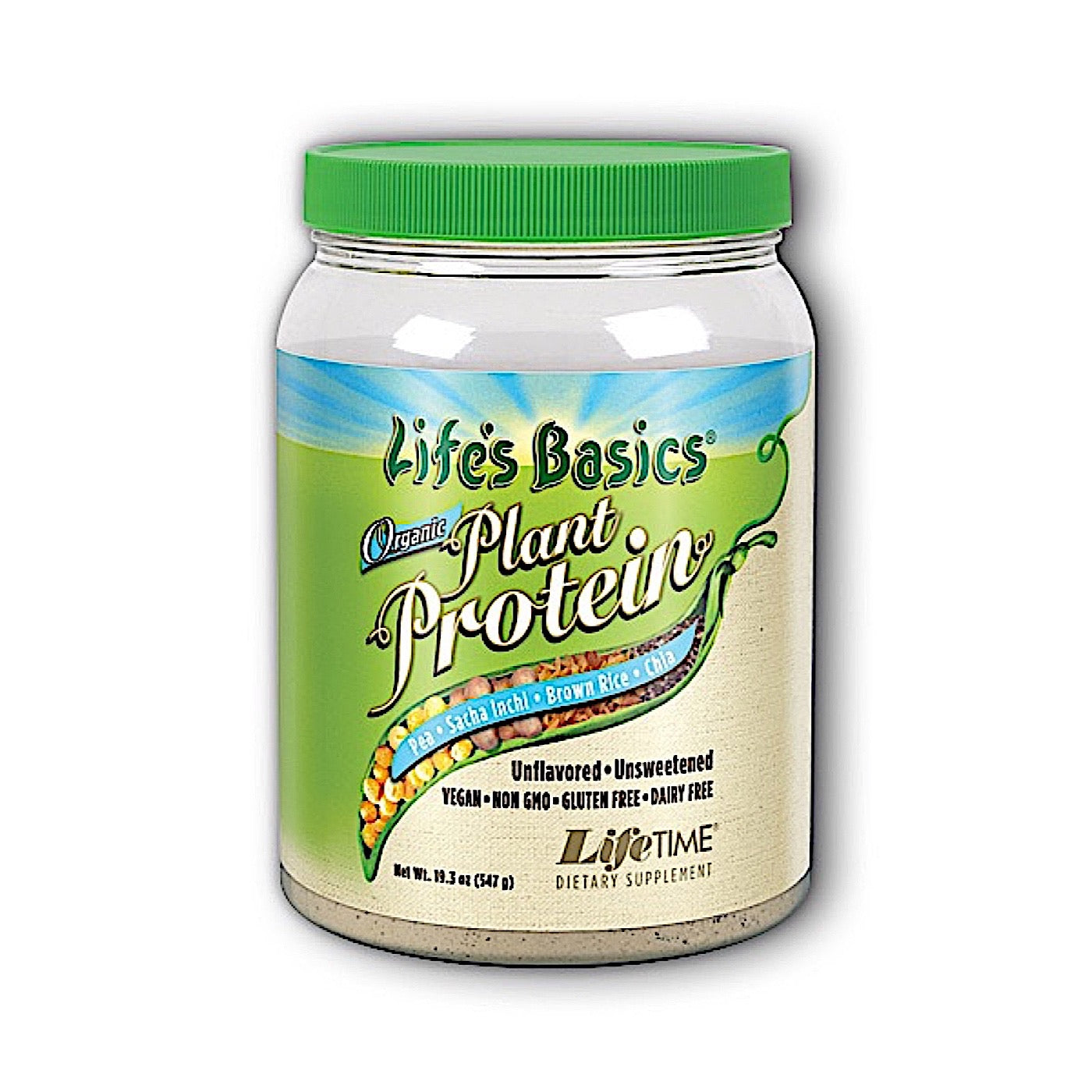 Lifetime, Life's Basics Organic Plant Protein, 19.3 Oz UPC 053232801648 | HiLife Vitamins