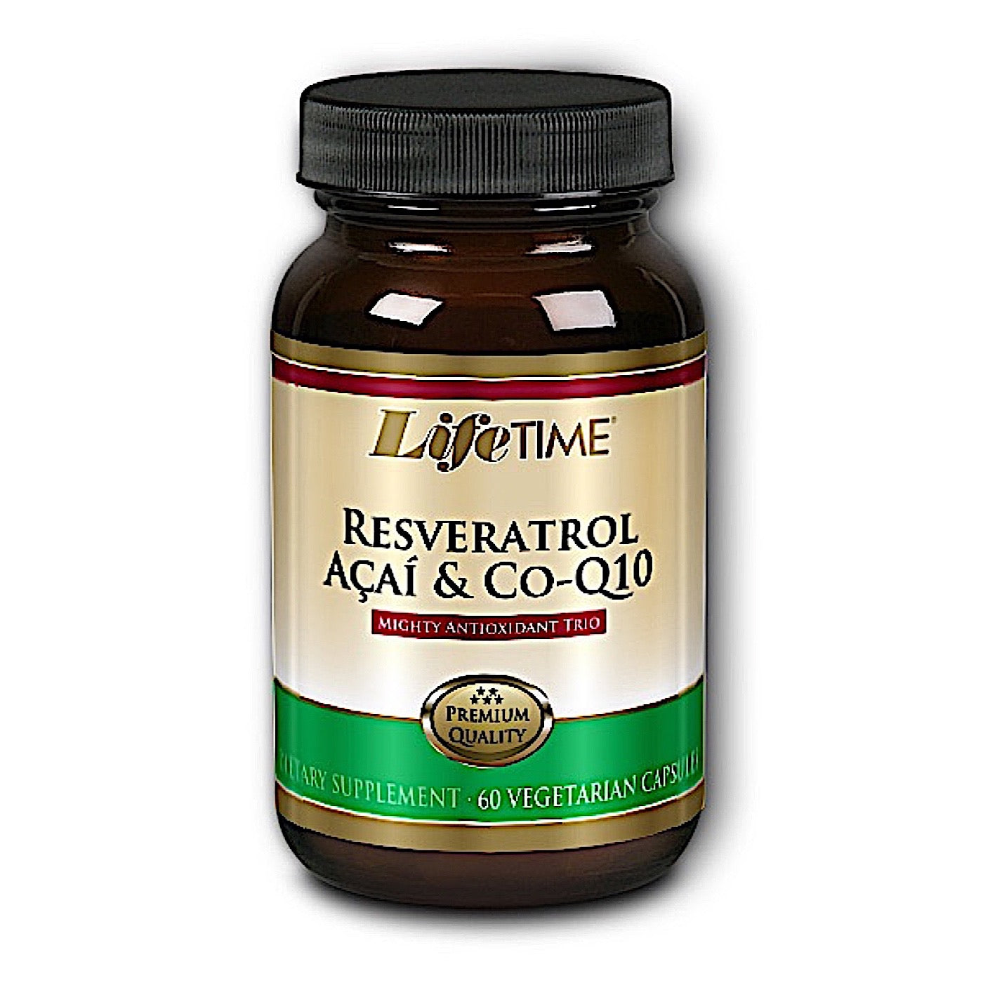 Lifetime, Resveratrol, Acai & Coq10, 60 Capsules - 053232978029 | Hilife Vitamins