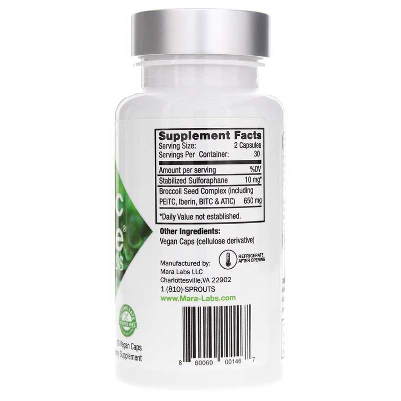 Mara Labs, BrocElite Plus, 60 Vegan Capsules UPC 860060001467 | HiLife Vitamins