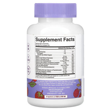 MaryRuth's, Organic Kids Multivitamin Gummies, Mixed Berry & Cherry, 60 Gummies UPC 810104620291 | HiLife Vitamins