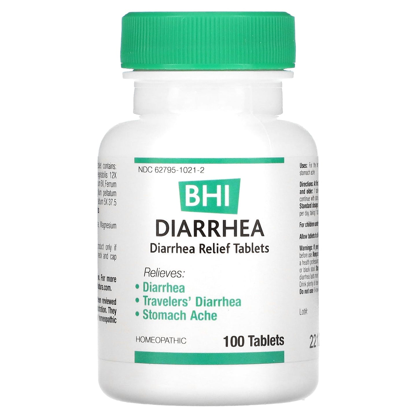 Medinatura, BHI Diarrhea, 100 Tablets UPC 787647100187 | Hilife Vitamins