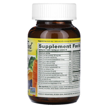 Megafood, One Daily, 30 Tablets UPC 051494101506 | HiLife Vitamins