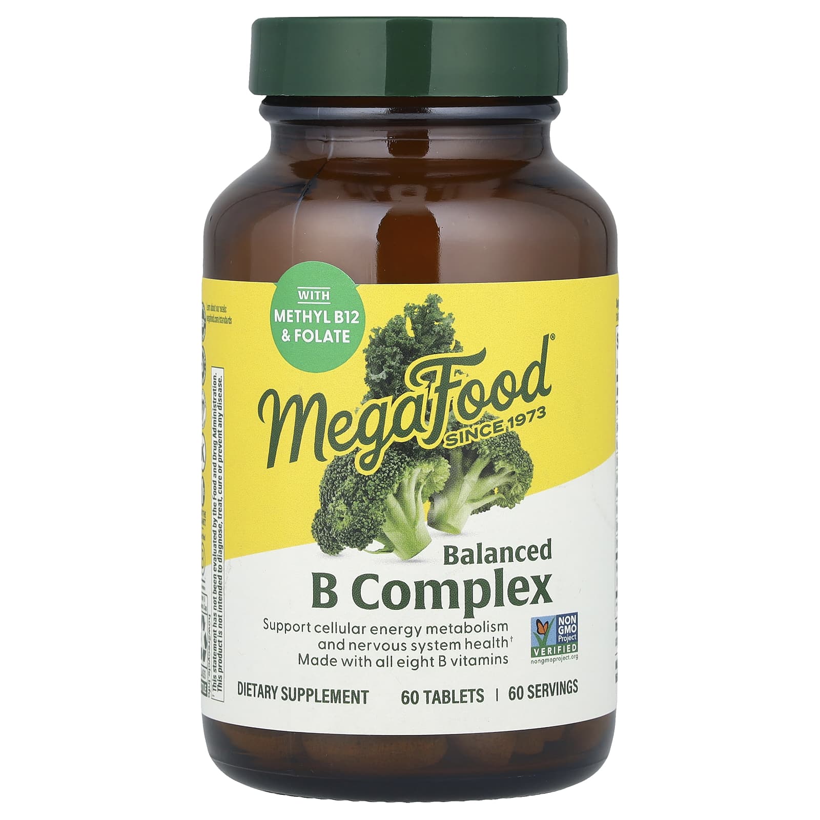 Megafood, Balanced B Complex, 60 Tablets UPC 051494101681 | HiLife Vitamins