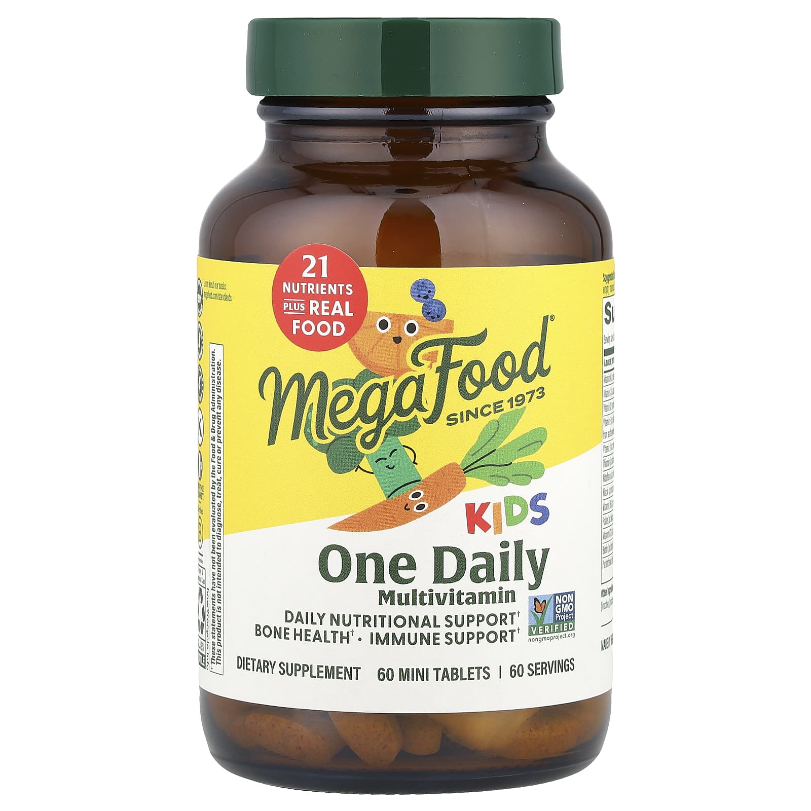 Megafood, Kids One Daily, 60 Tablets UPC 051494101803 | HiLife Vitamins