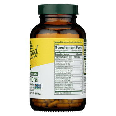Megafood, Megaflora, Daily Probiotic, 90 Mini Capsules UPC 051494102282 | HiLife Vitamins
