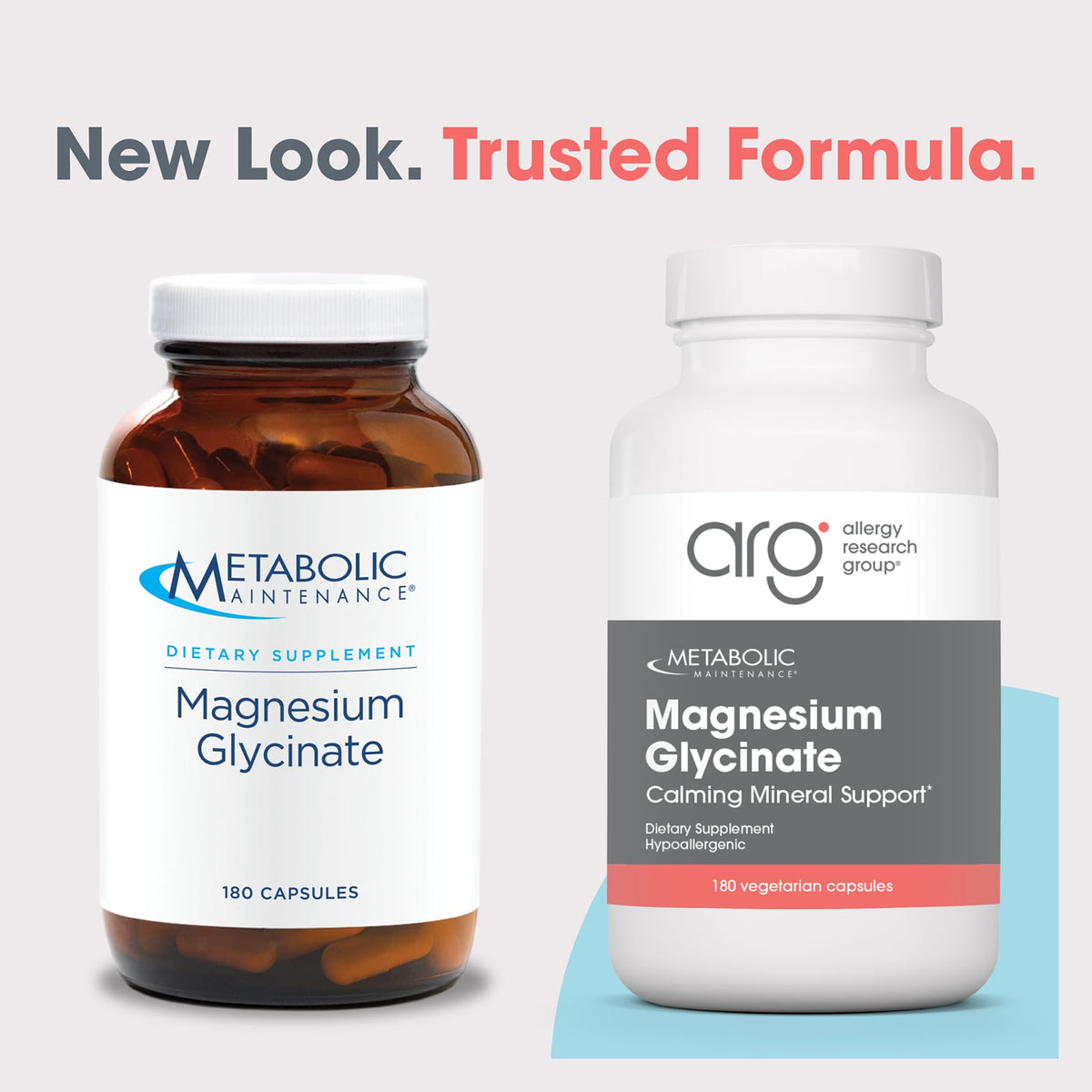 Metabolic Maintenance, Magnesium Glycinate, 180 Capsules UPC 838287004394 | Hilife Vitamins