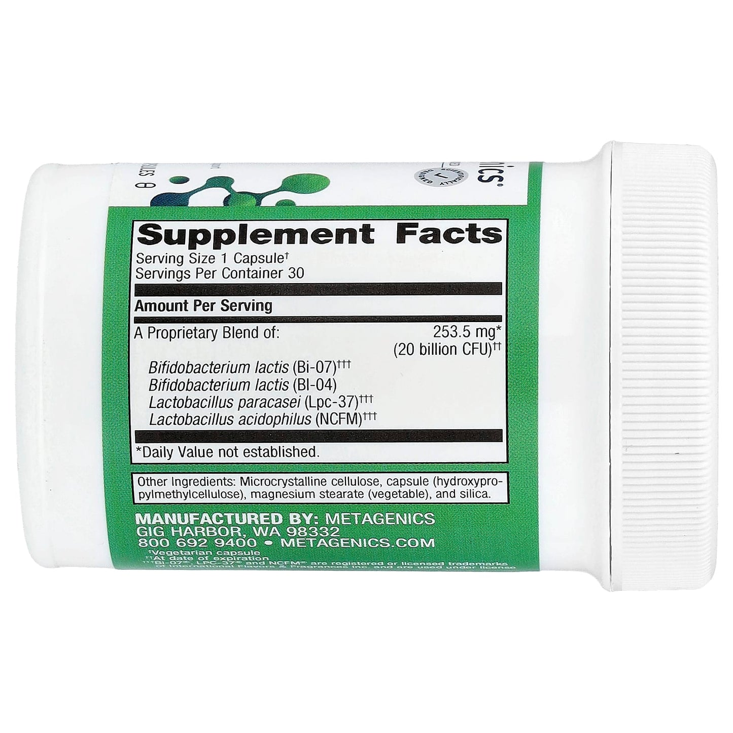 Metagenics, UltraFlora® Restore Probiotic, 30 Capsules UPC 755571939333 | HiLife Vitamins