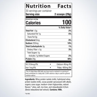 Metagenics, Perfect Protein® Whey, Chocolate Powder, 30 Servings, 30.69 Oz UPC 755571948748 | HiLife Vitamins