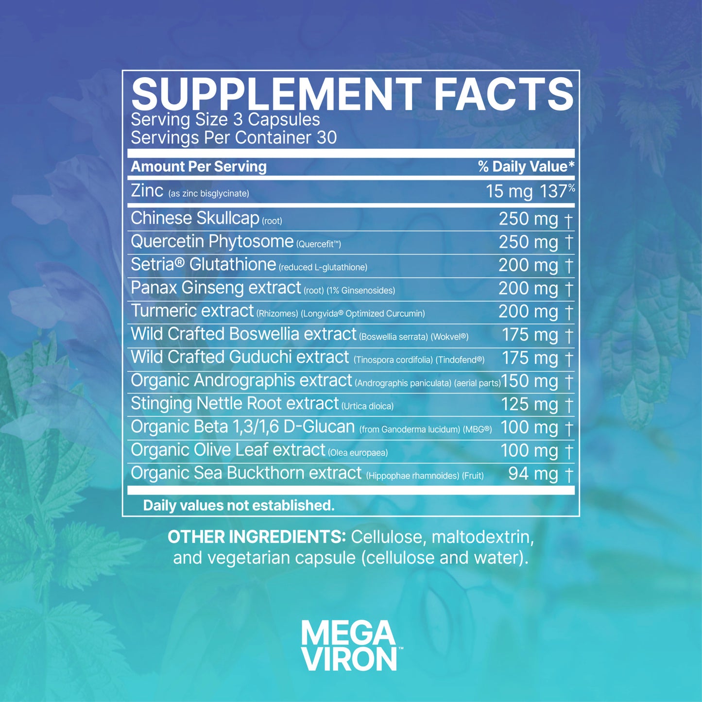 Microbiome Labs, MegaViron, 90 Capsules UPC 787790358015 | HiLife Vitamins