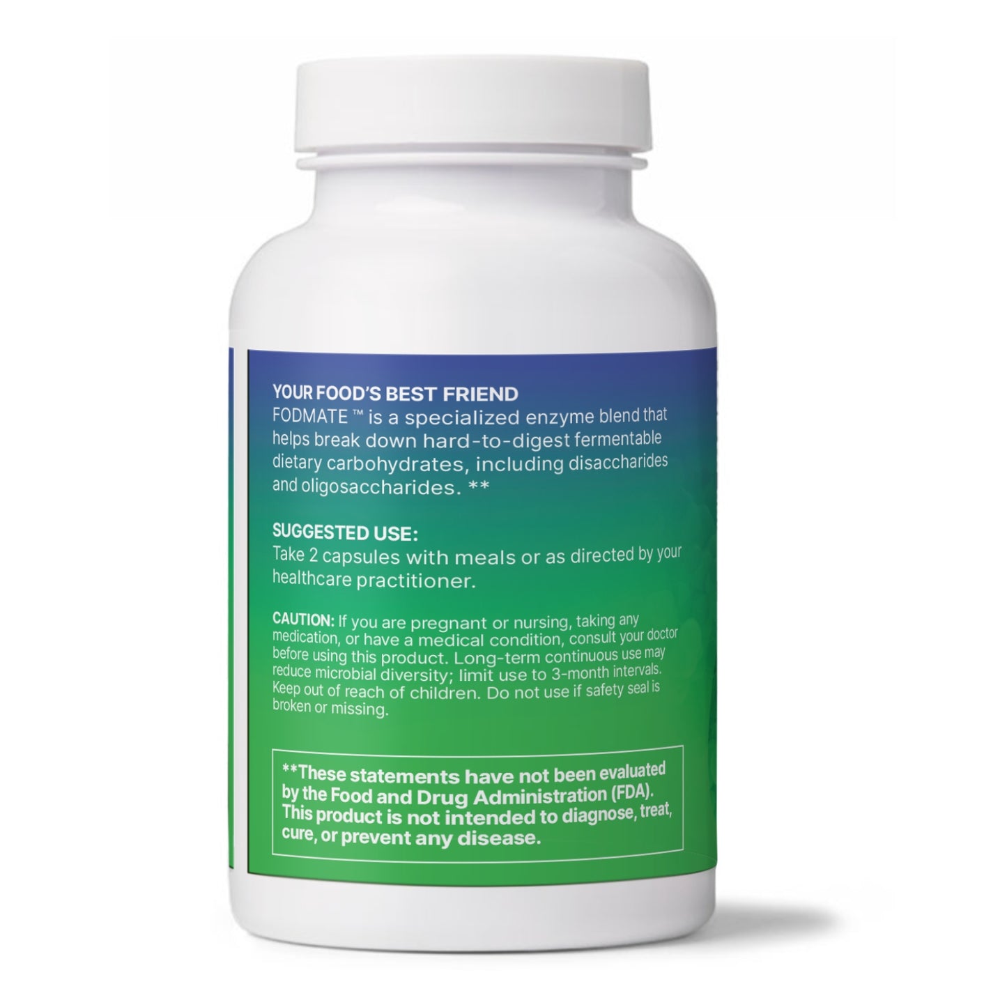 Microbiome Labs, FodMate, 120 Capsules UPC 787790295051 | HiLife Vitamins