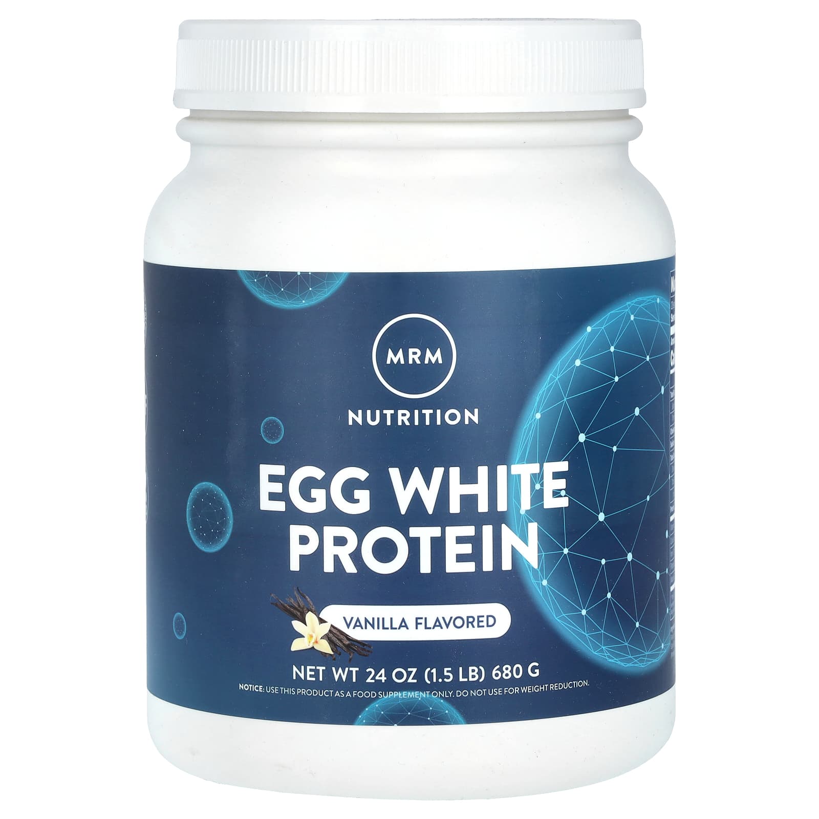MRM Nutrition, Egg White Protein, Vanilla, 1.5 lbs (680 g) UPC 609492720764 | HiLife Vitamins