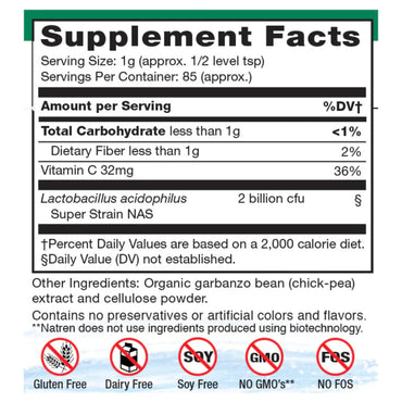 Natren, Megadophilus, Dairy Free, 3.0oz (85.05g) UPC 052557703002 | HiLife Vitamins