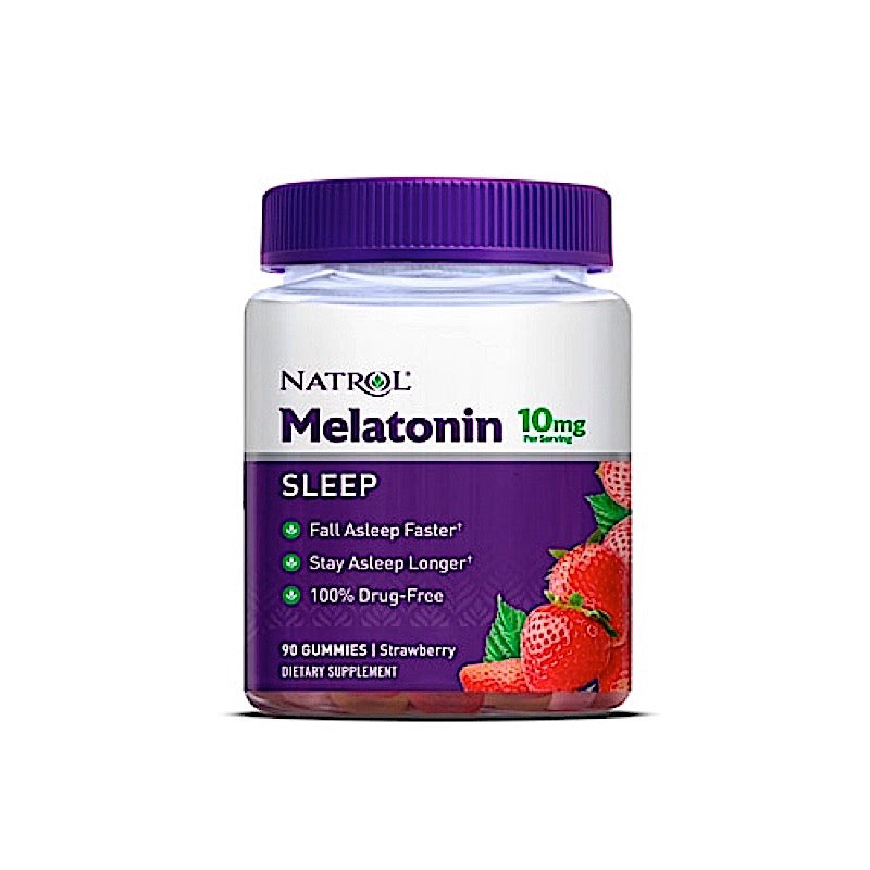 Natrol, Melatonin 10 mg Strawberry Flavor, 90 gummies UPC 047469073312 | Hilife Vitamins